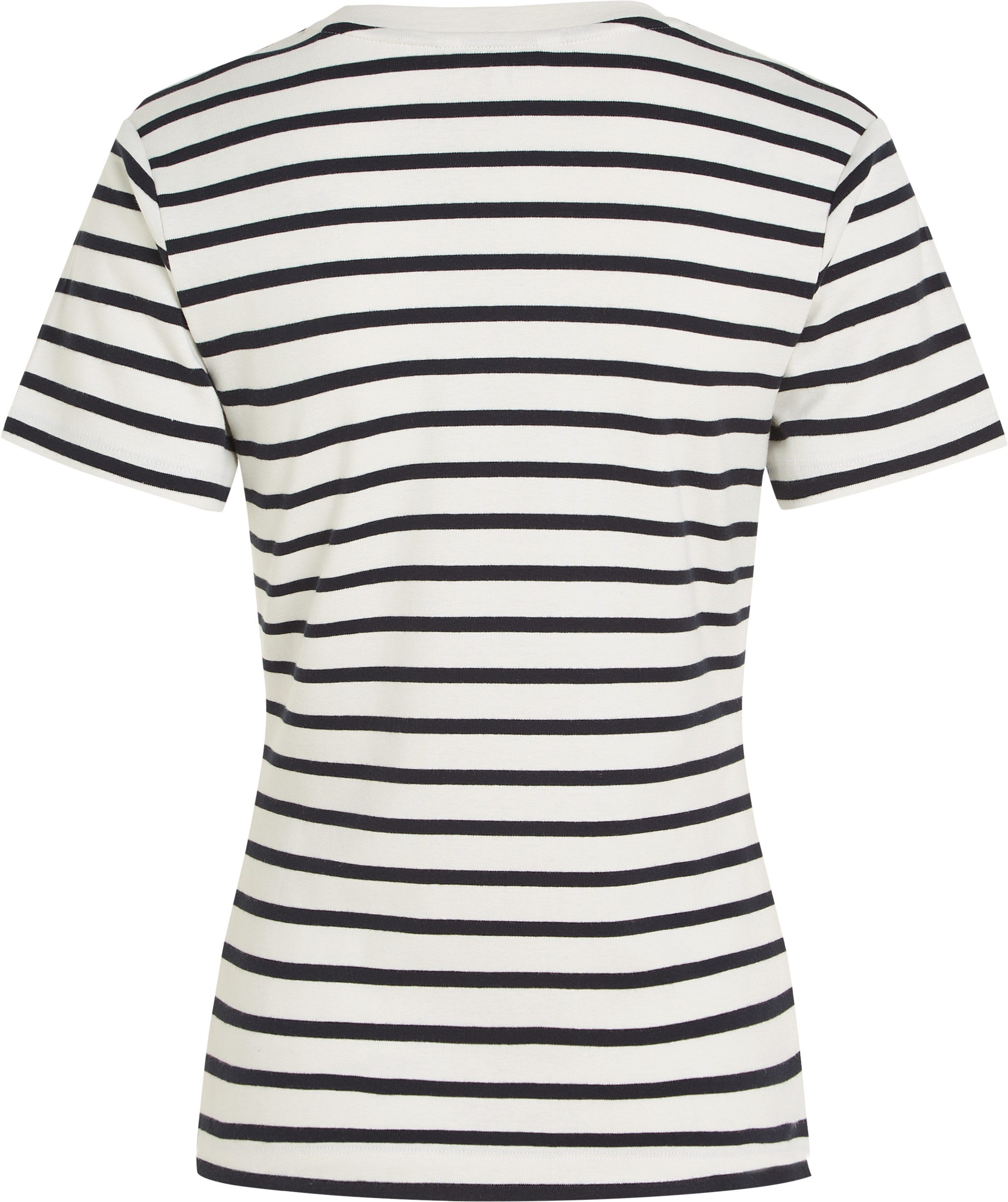 Tommy Hilfiger T-shirt SLIM CODY V-NK SS met geborduurd logo