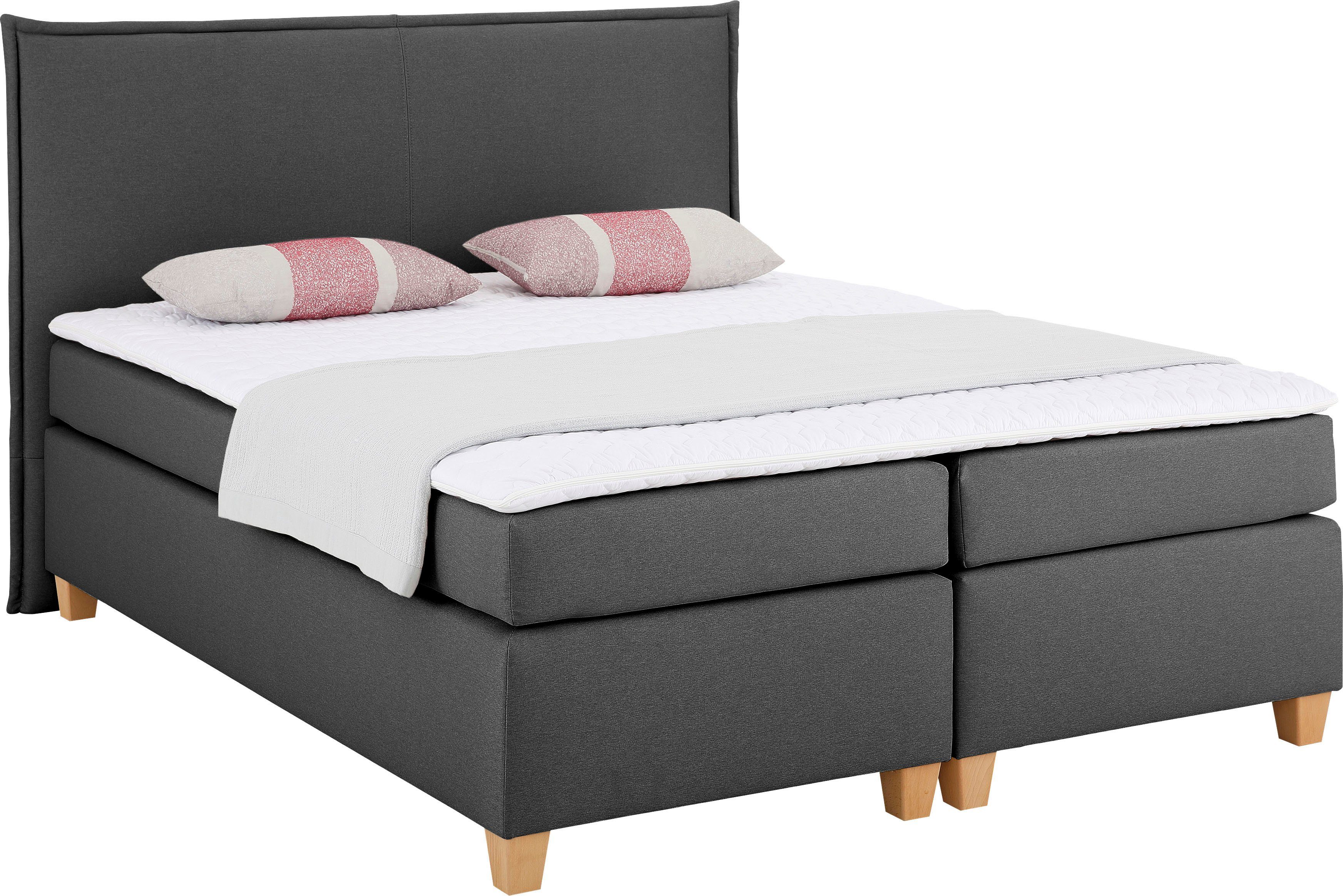 Home affaire Boxspring Houssay incl. topmatras, 5 breedtes, 2 hardheden ook in extra lang 220 cm