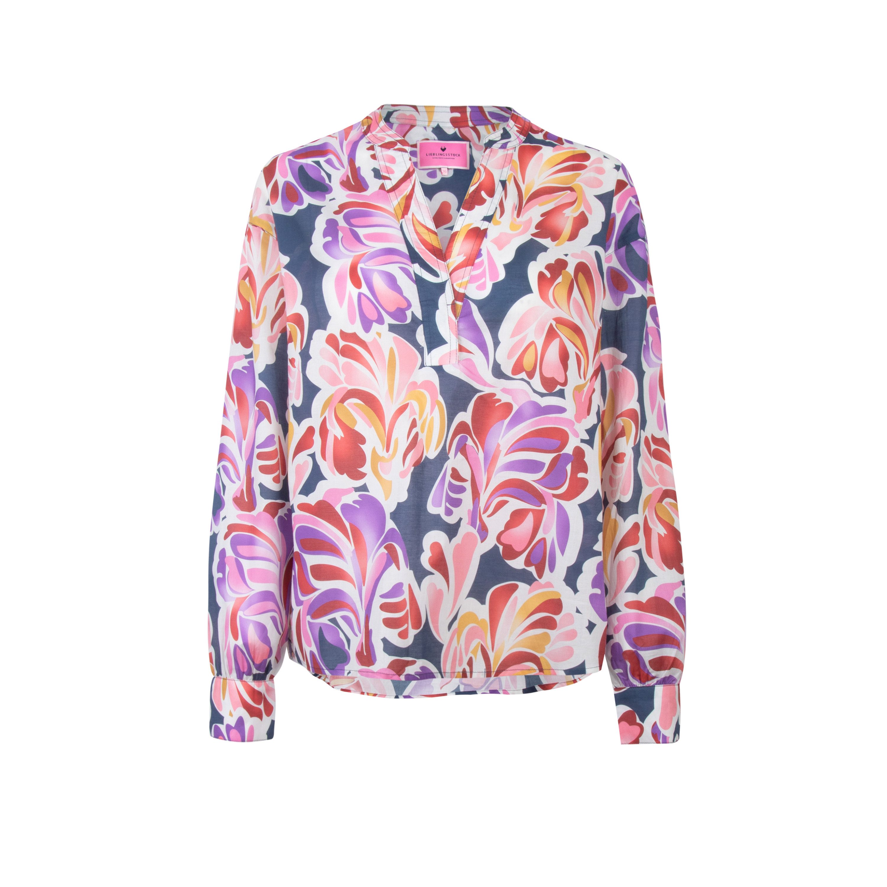 Lieblingsstück Blouse zonder sluiting EdanaL met print all-over