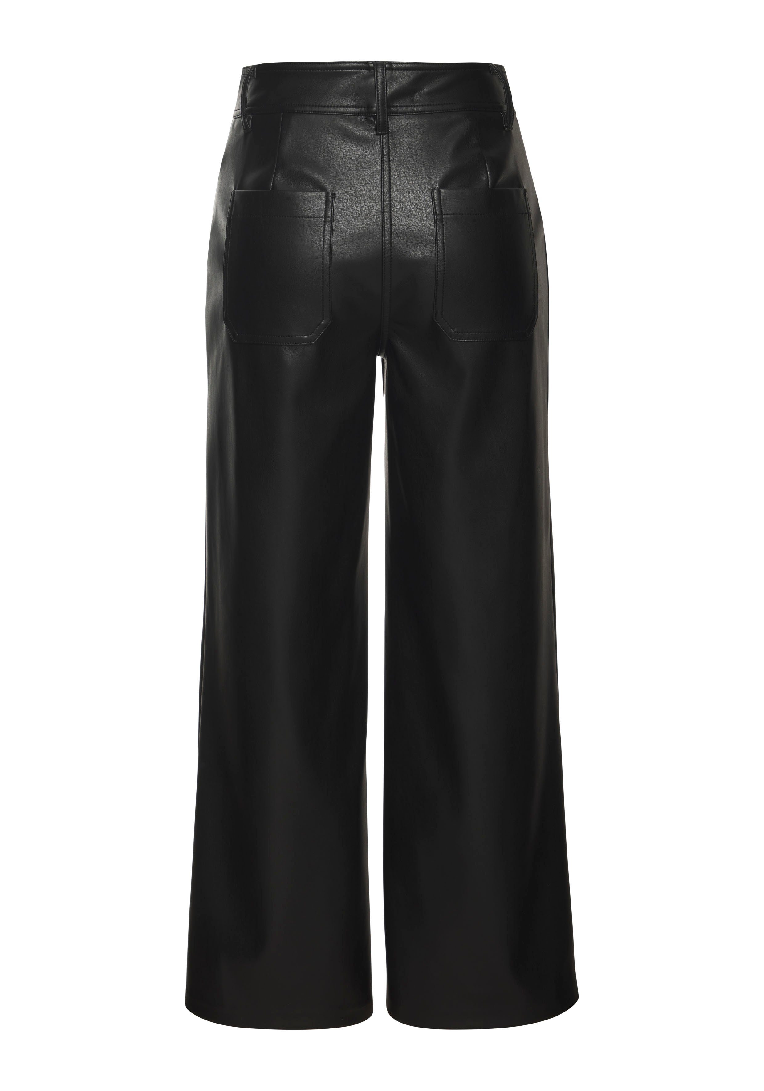 Lascana Imitatieleren broek in rechte vorm kunstleer feestelijk modern