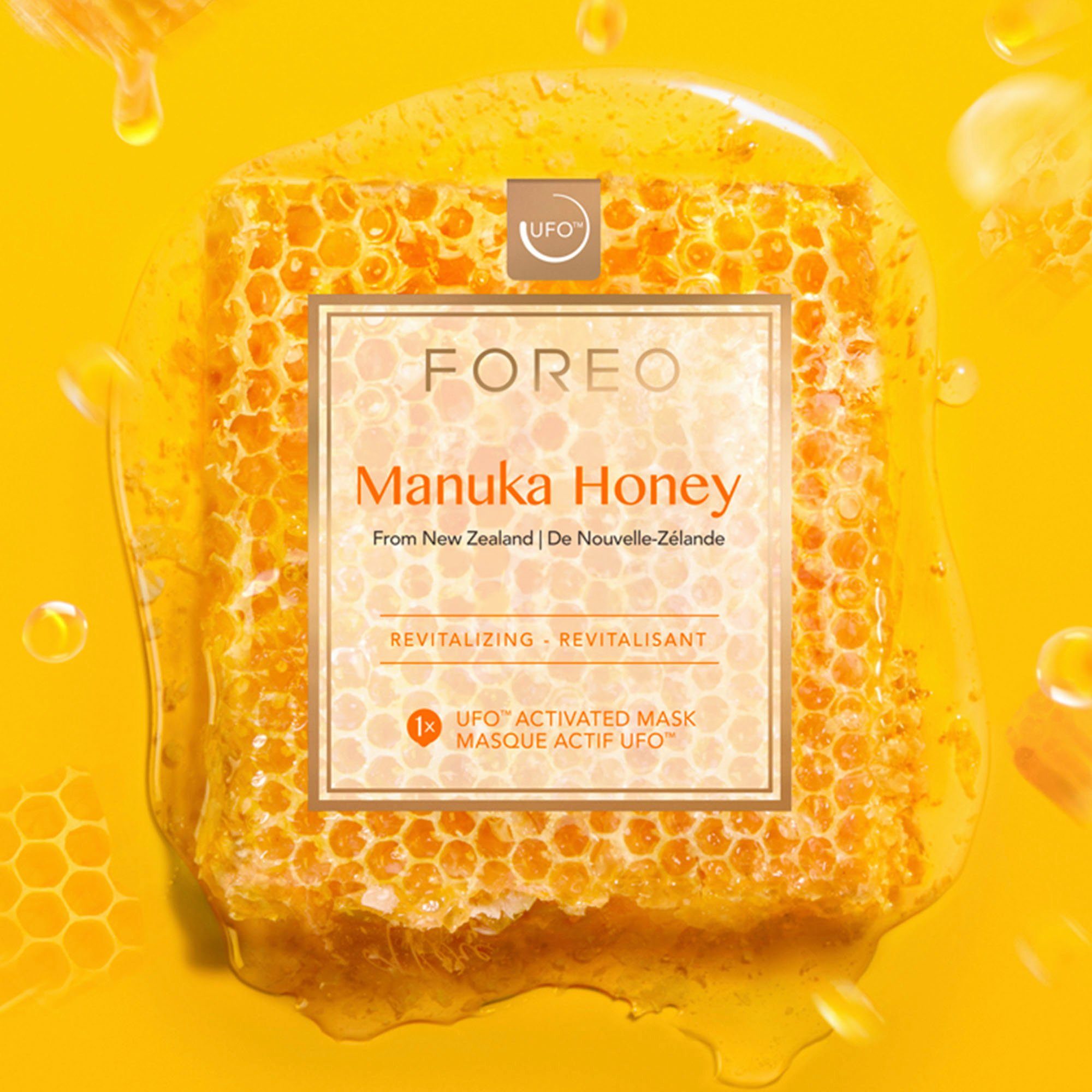 FOREO Masker Manuka Honey 6 x 6 g, compatibel met ufo & ufo mini (set)