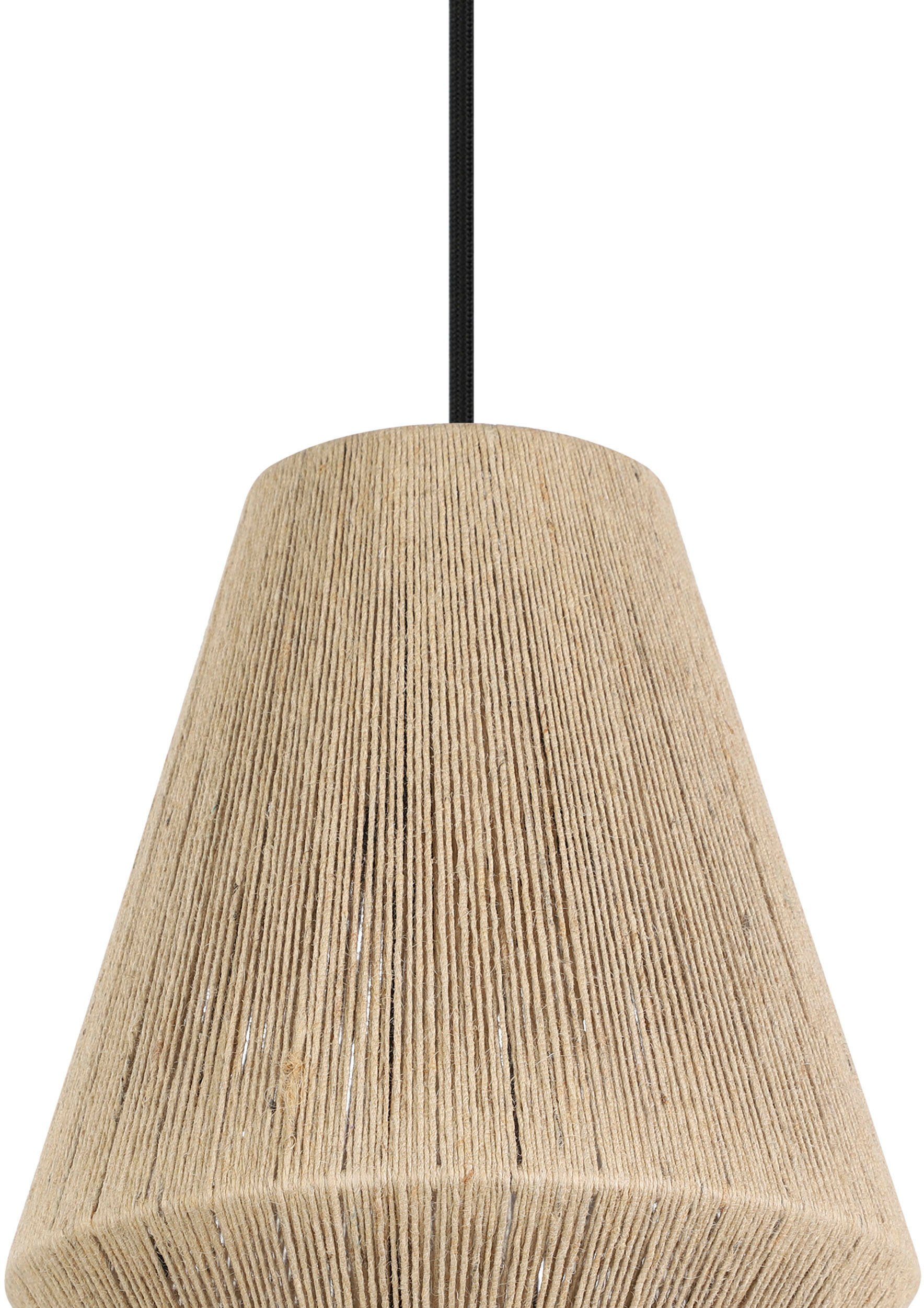 EGLO Hanglamp ALDERNEY Hanglamp, staal en textiel, E27, eetkamerlamp, lamp (1 stuk)