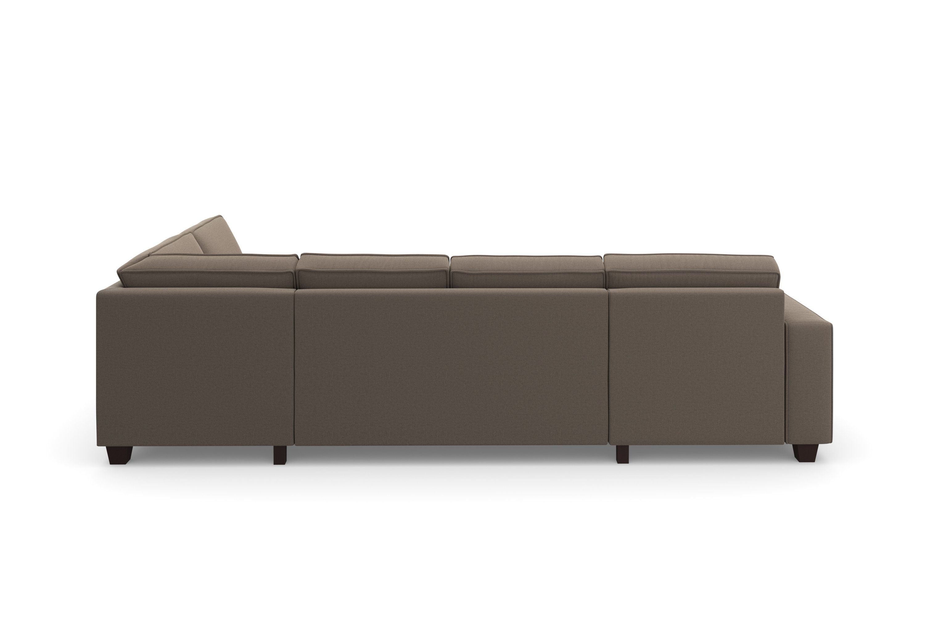 Home affaire Zithoek County U-model naar keuze ottomane links of rechts, met binnenveringsinterieur (3-delig)