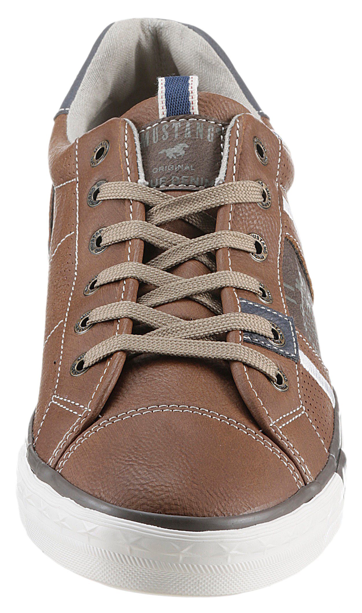 Mustang Shoes Sneakers met contrasterende details, vrijetijdsschoen, lage schoen, veterschoen