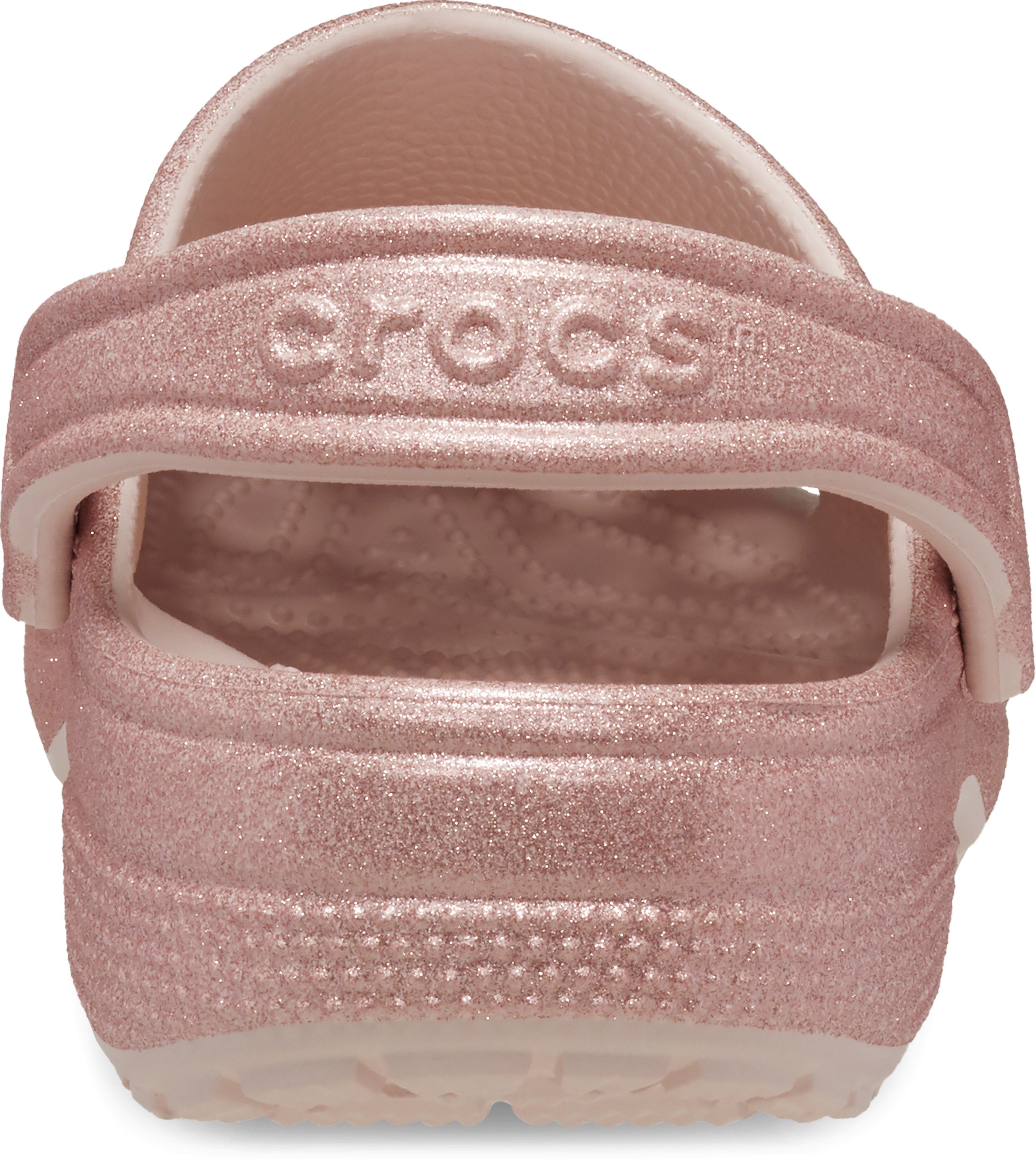 Crocs Pantoffels Classic Glitter Clog, Badsandaal zomerschoen, slippers, instapschoen versierd met glitters