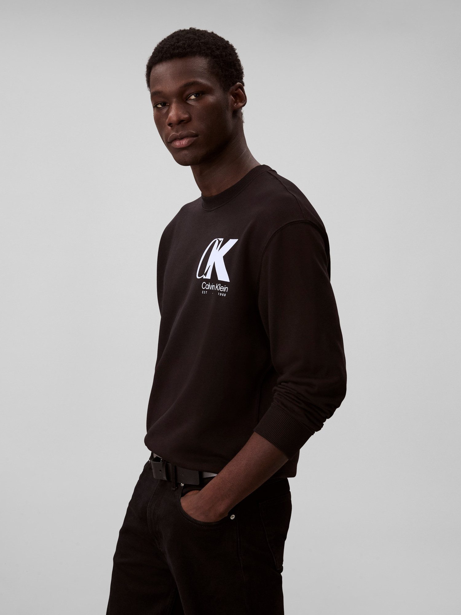 Calvin Klein Sweatshirt LS EU 350TERRY CK OVERLAP GRAPHI