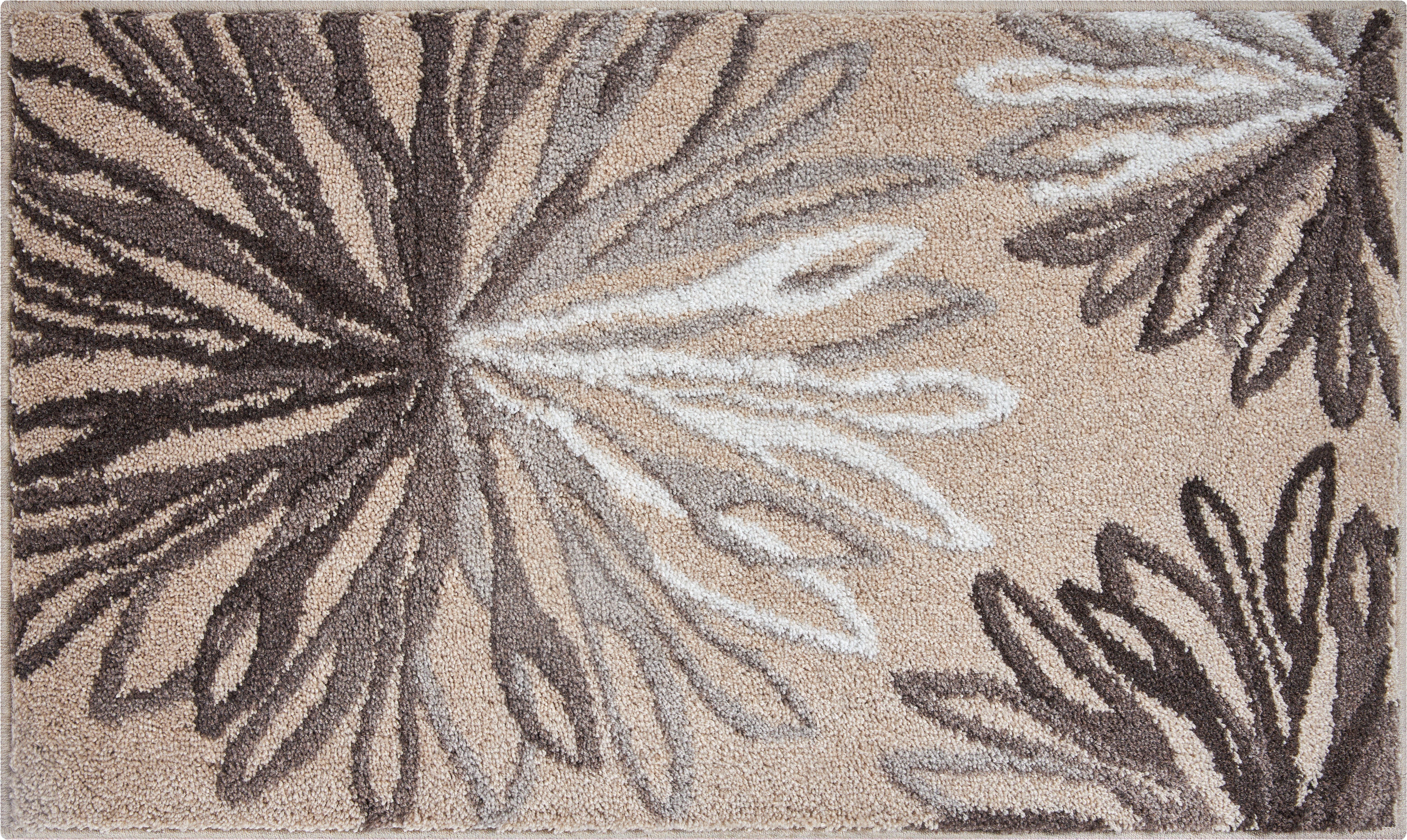Grund Badmat ART bloemig patroon, elegante badmat (1 stuk)