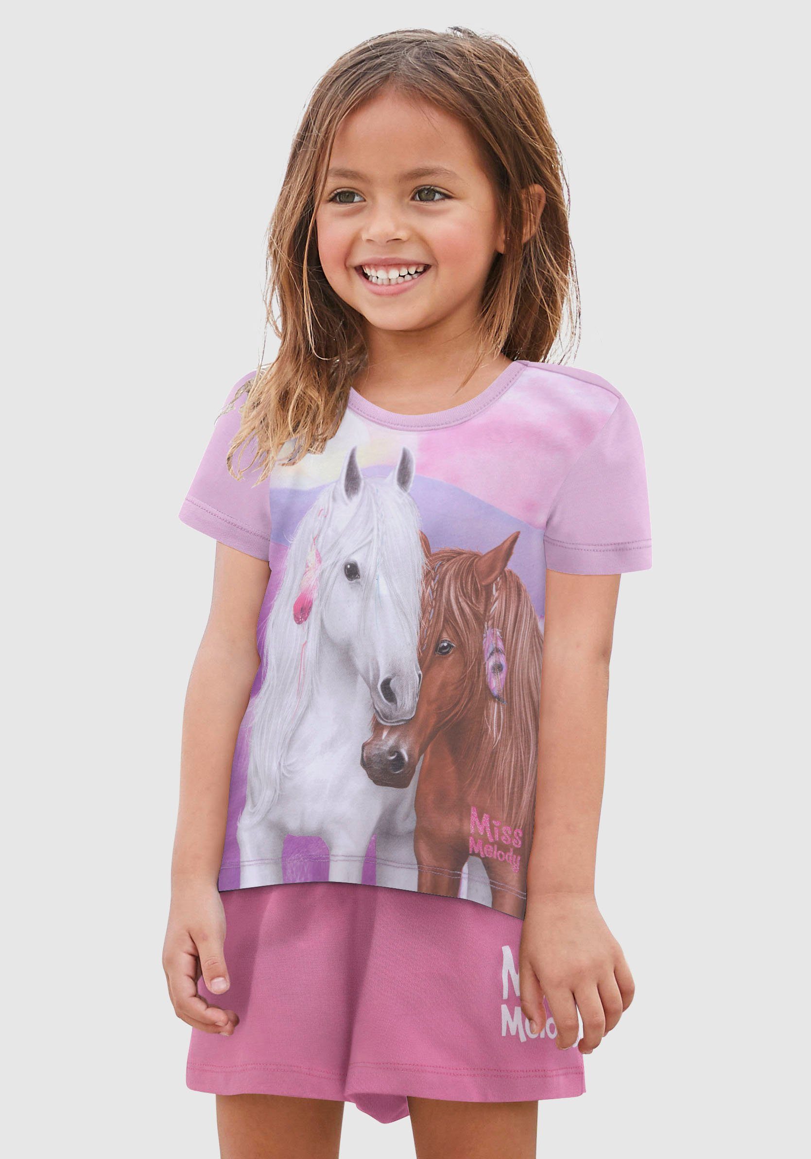 Ter ere van dosis Binnenshuis Miss Melody T-shirt met mooi paardenmotief in de online winkel | OTTO