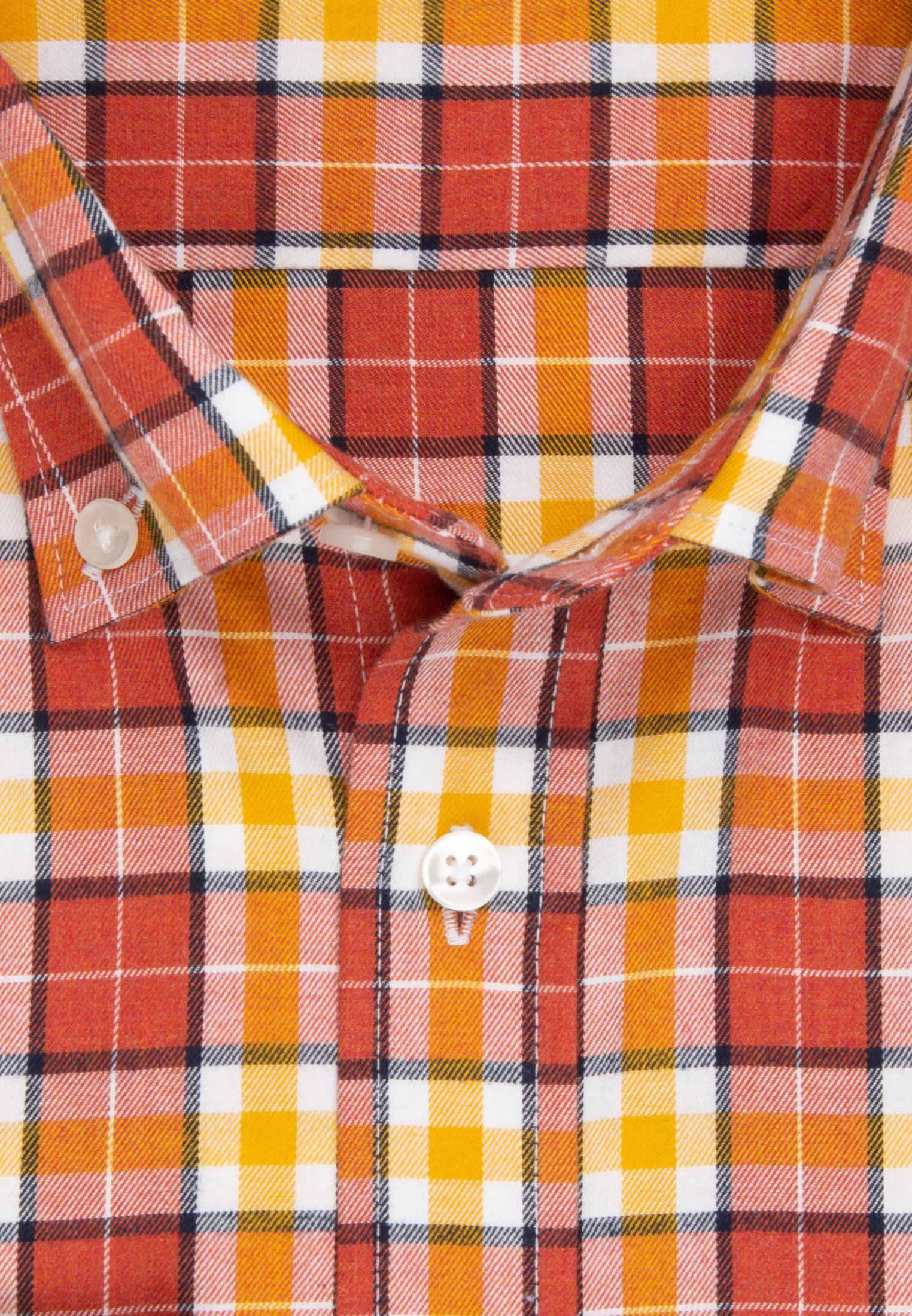 seidensticker Flanellen overhemd Regular lange mouwen button-downkraag ruit