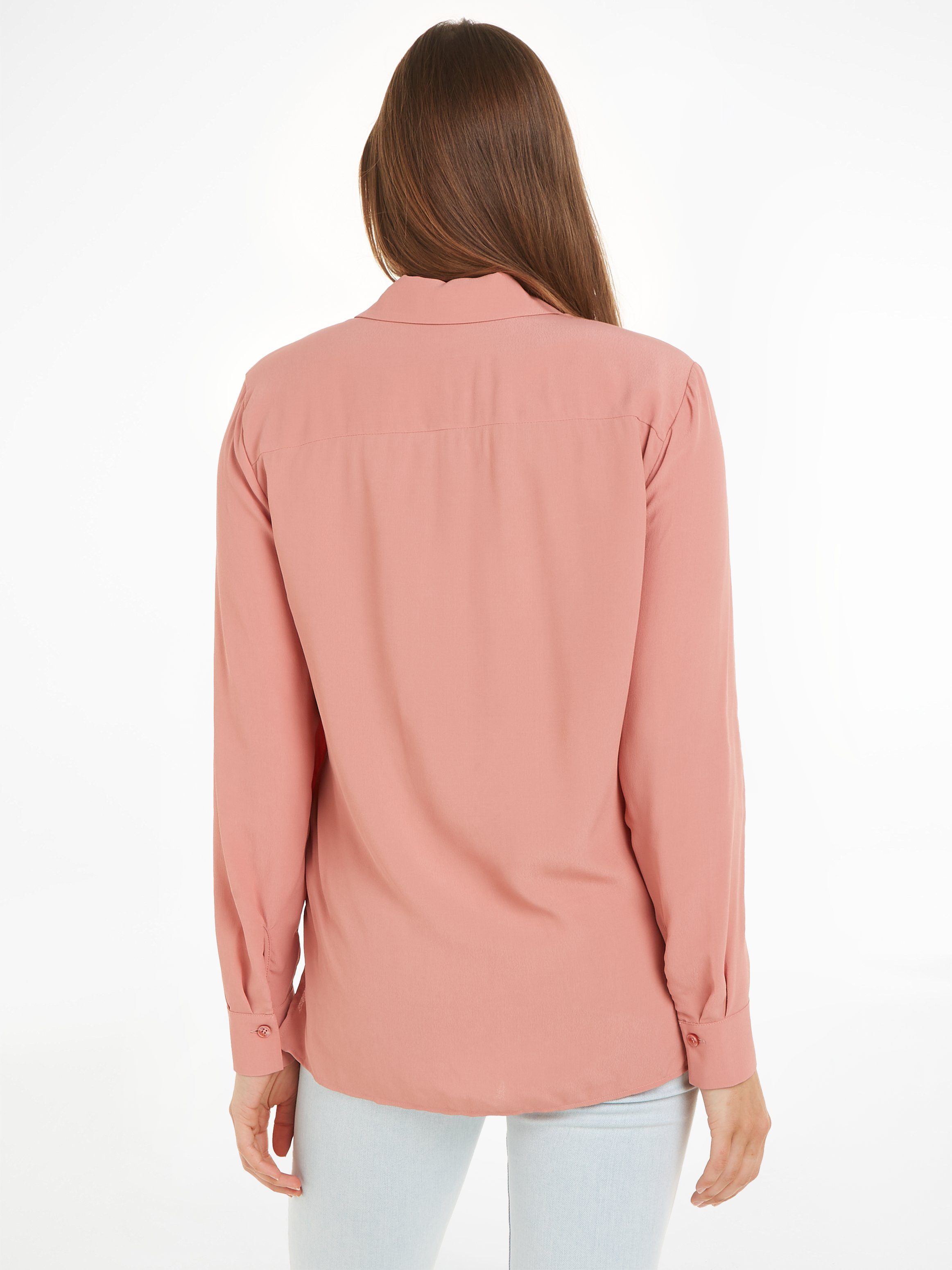 Tommy Hilfiger Overhemdblouse FLUID VIS CREPE REGULAR SHIRT LS