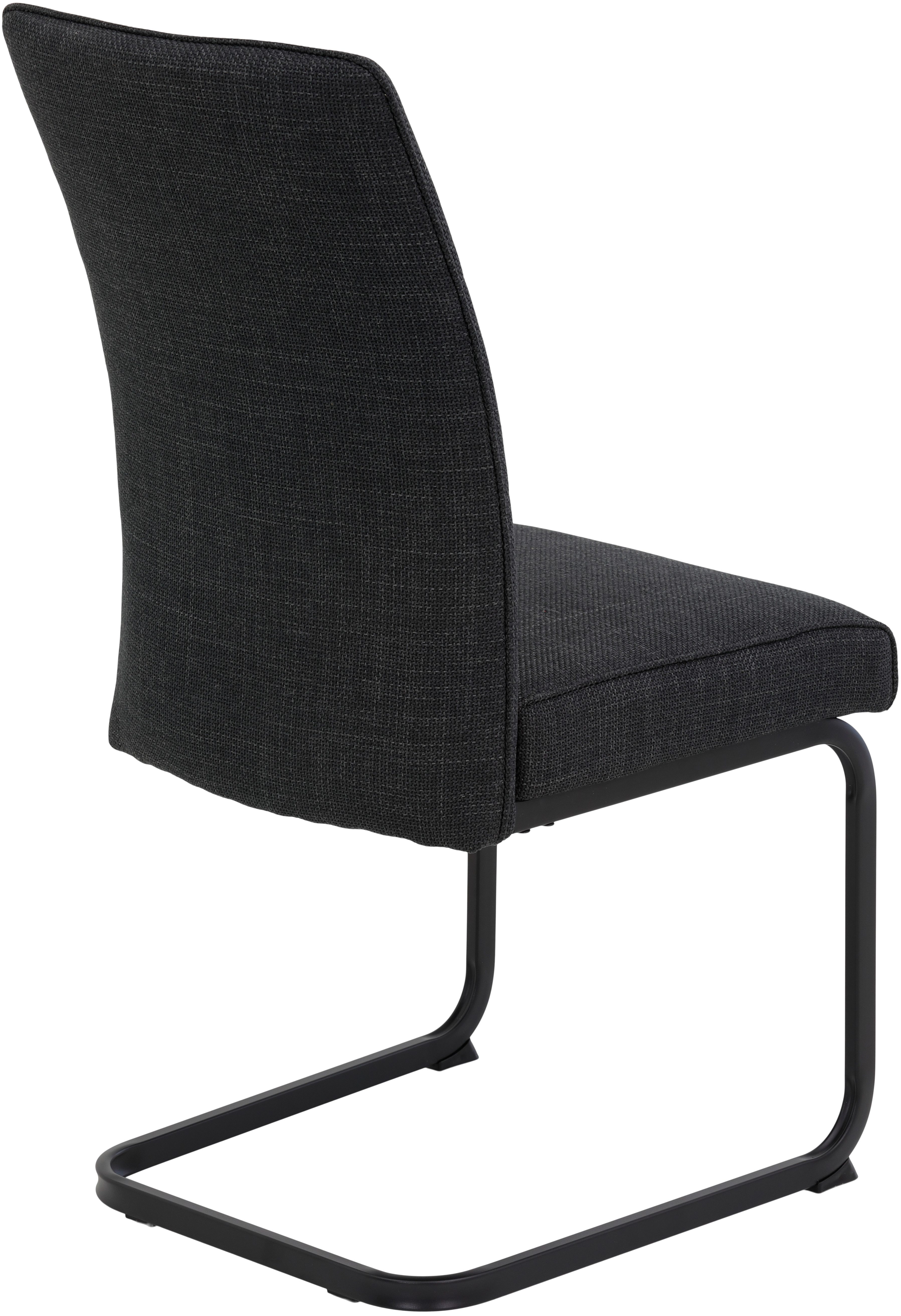 HELA Vrijdragende stoel Vrijhangende TOLEDO stoel met comfortzitting, gevoerd, microvezel bekleding (set)
