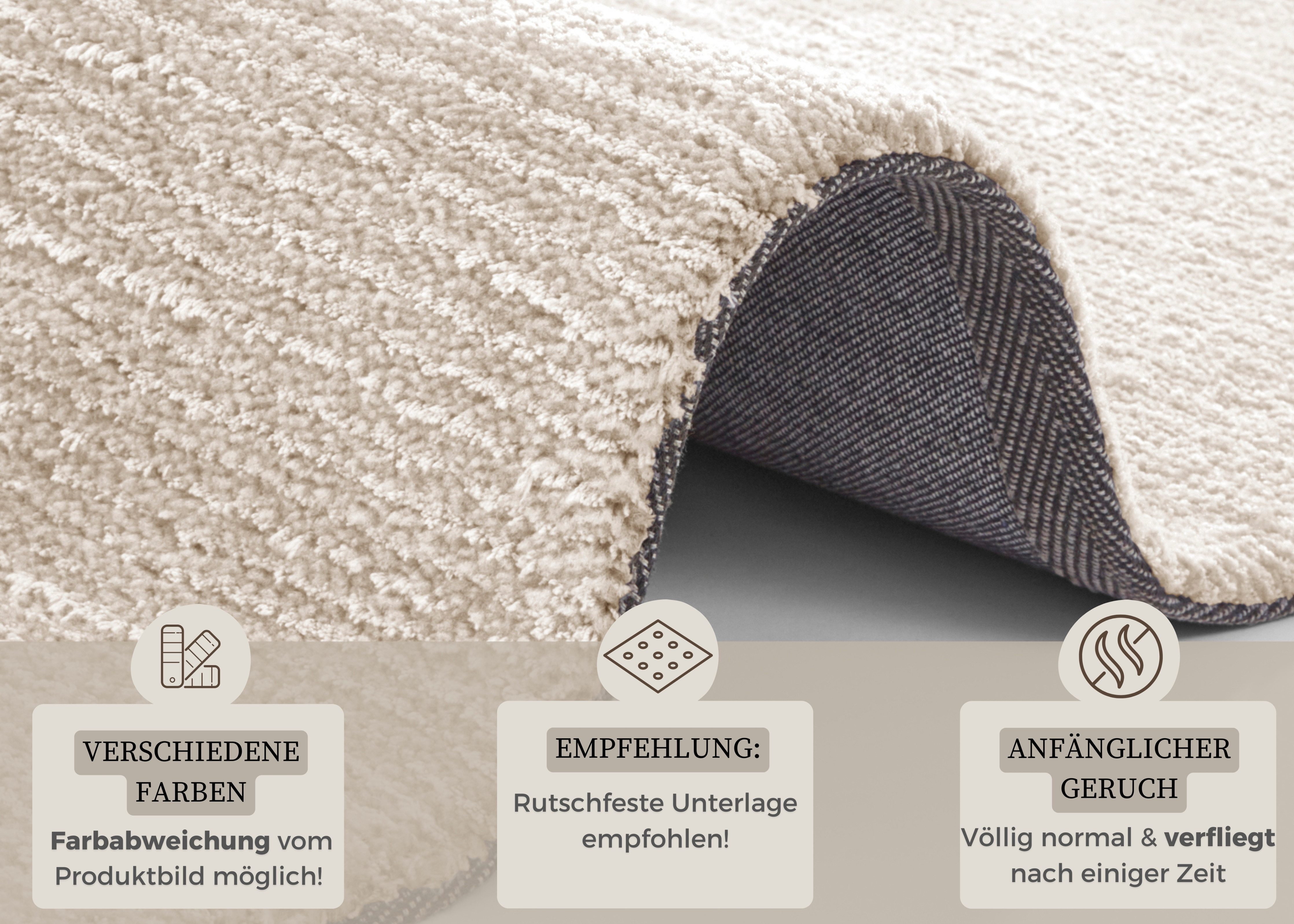HANSE Home Vloerkleed Supersoft Kortpolig, loper modern, effen, woonkamer, slaapkamer