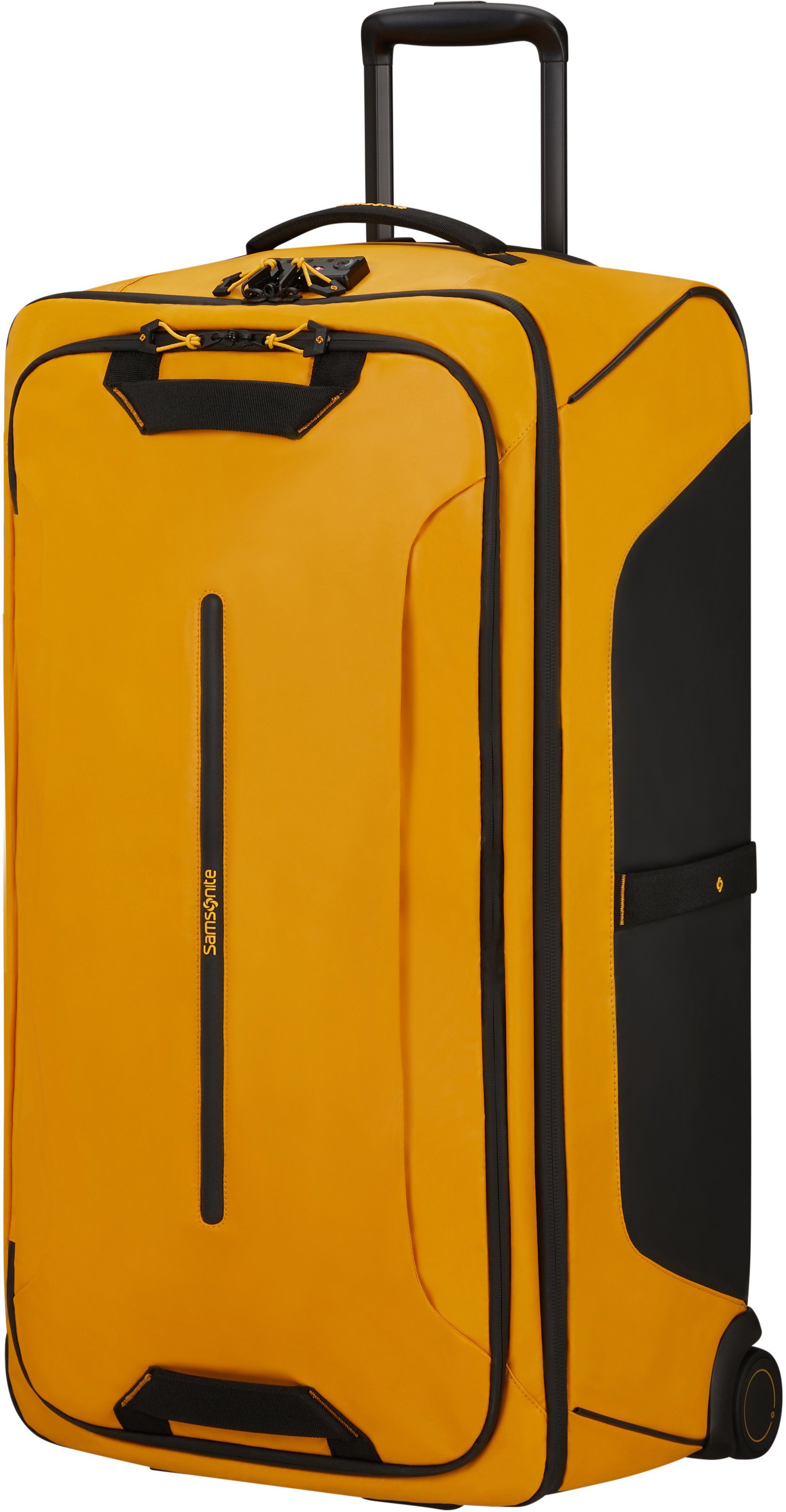 Samsonite Reistas ECODIVER, 79 cm, Yellow met trolley- en rugzakfunctie, gedeeltelijk van gerecycled