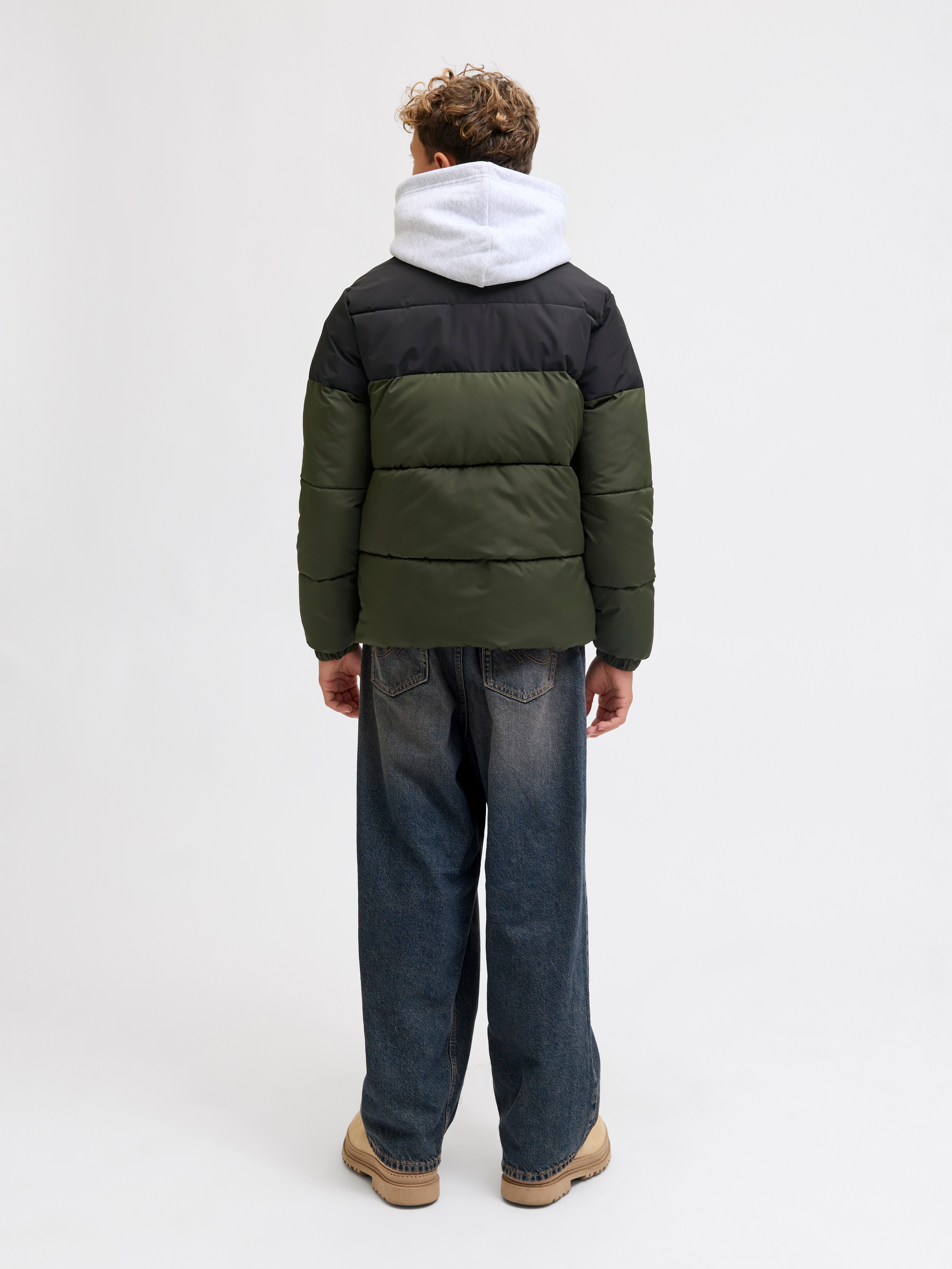 Jack & Jones Junior Gewatteerde jas JJMAZE PUFFER COLLAR JNR