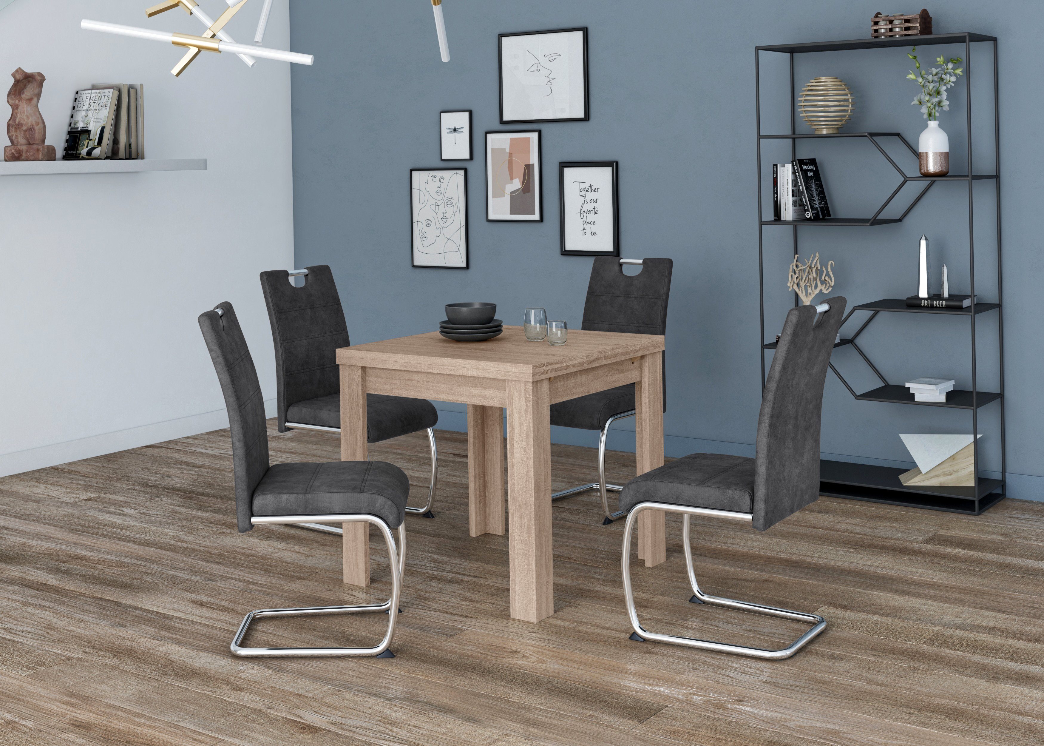 Mäusbacher Eettafel Monti BESTSELLER!, tafel, keukentafel, uittrekbare tafel uit te trekken tot 136 cm