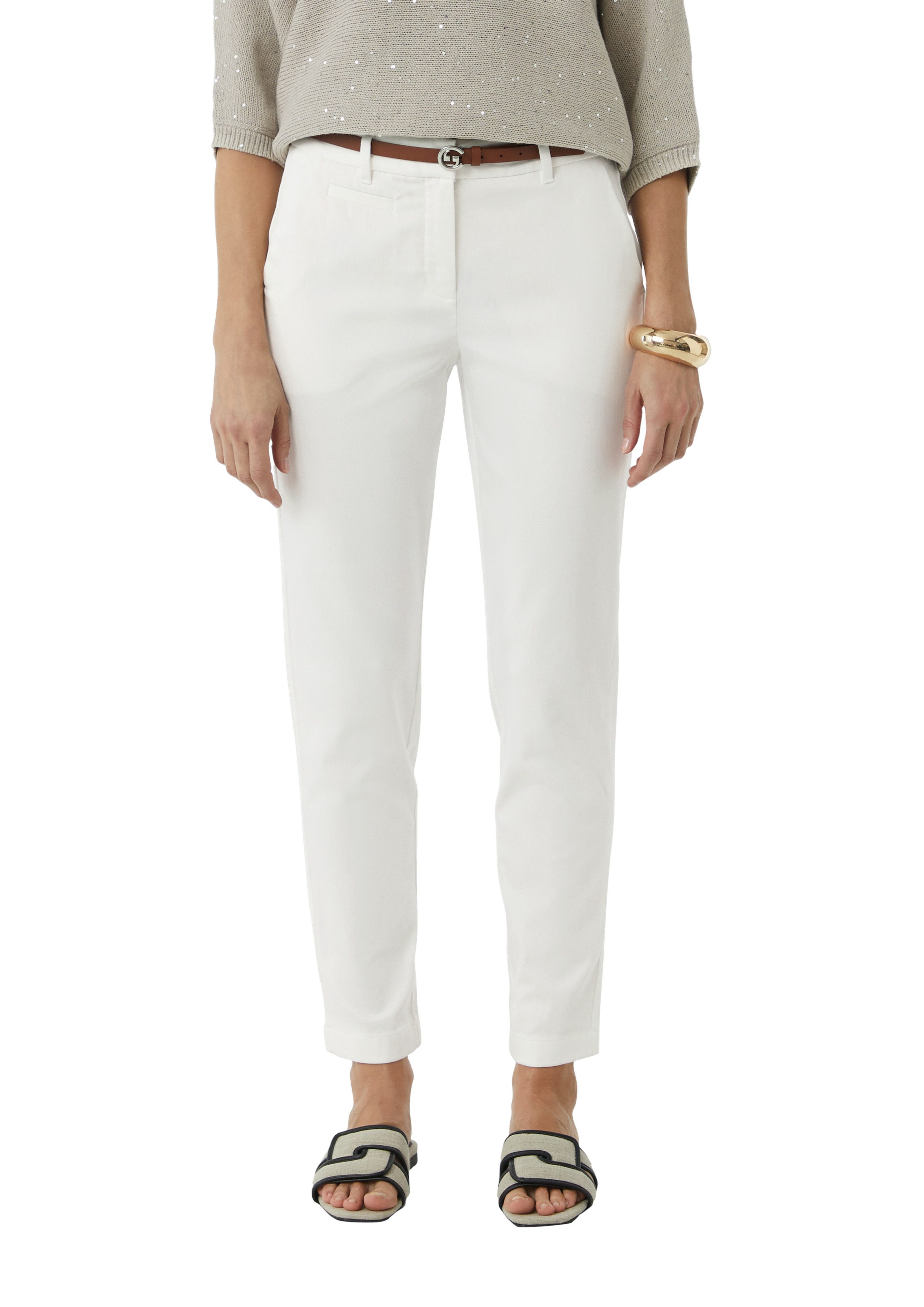 Comma Chino met een afneembare riem (set, 2-delig)