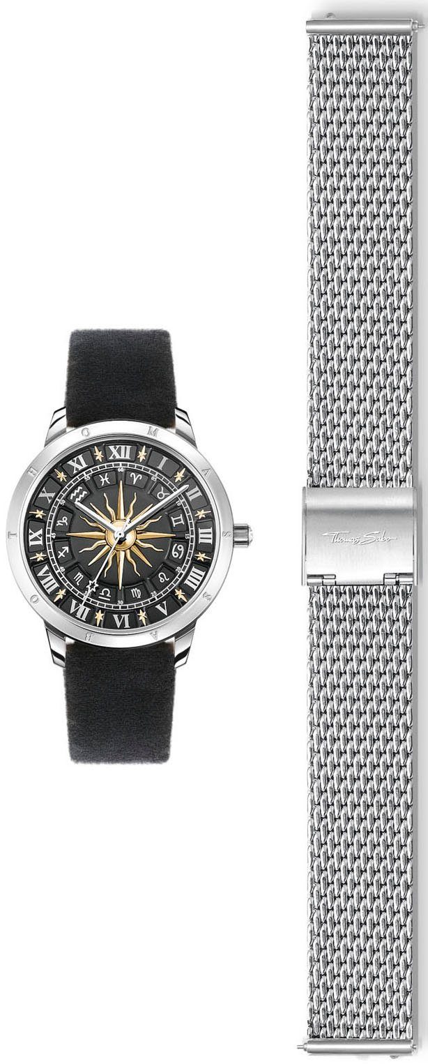 THOMAS SABO Kwartshorloge Polshorloge, dames, ideaal ook als cadeau, sterrenbeeld, sterren, astro...