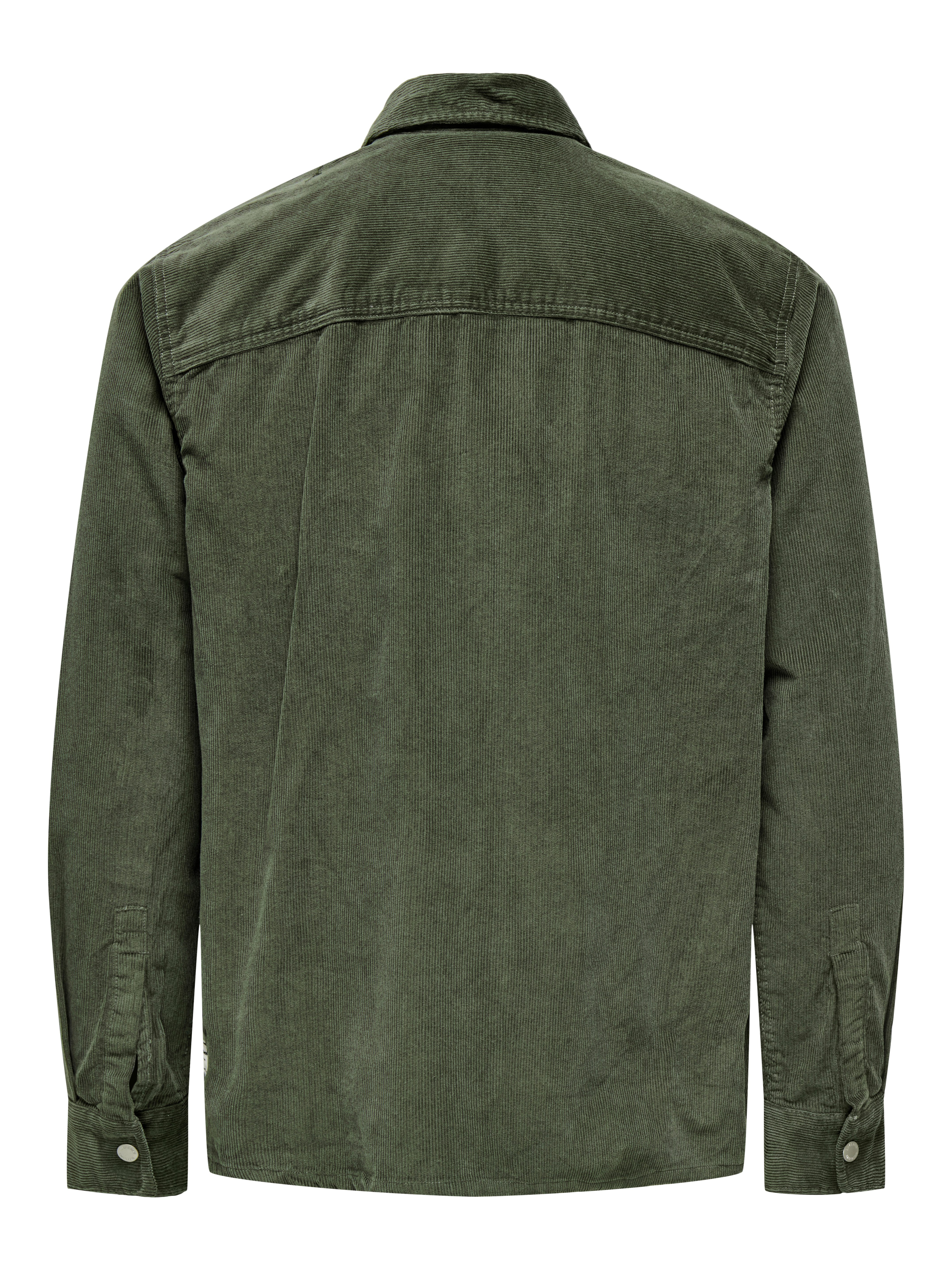 ONLY & SONS Overhemd met lange mouwen ONSALP 14W RLX 2PKT WASHD CORD LS ZIP