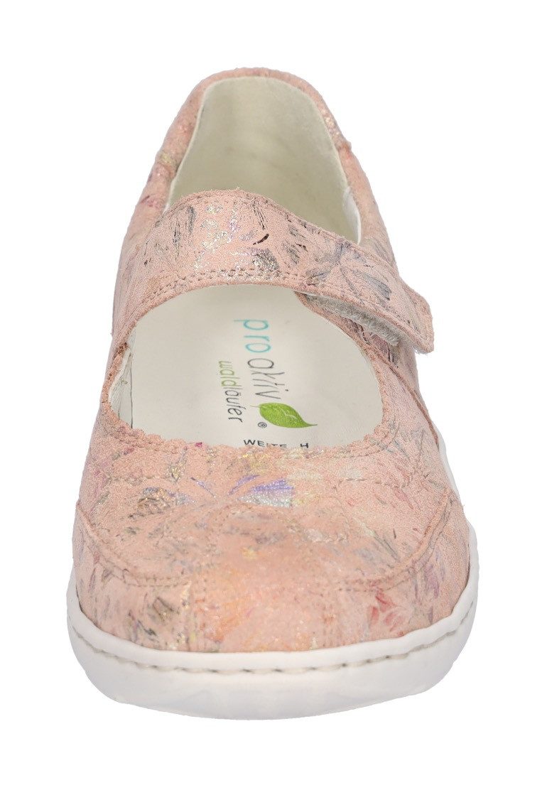 Waldläufer Ballerina's met riempje Henni , lage schoen, comfort schoen in schoenmaat h (= zeer breed)