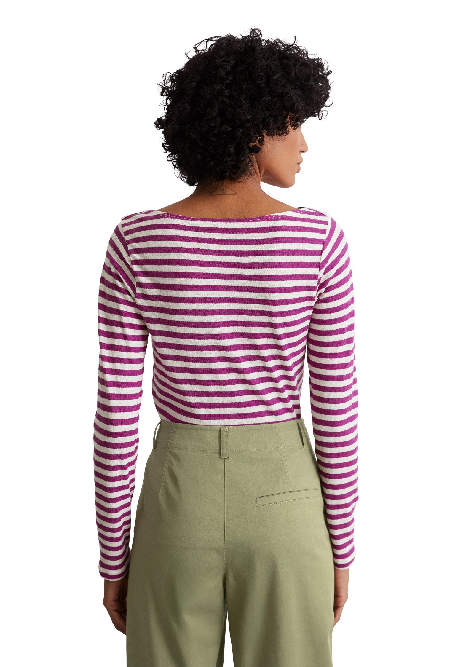 Marc O'Polo Shirt met lange mouwen mooi streepdessin