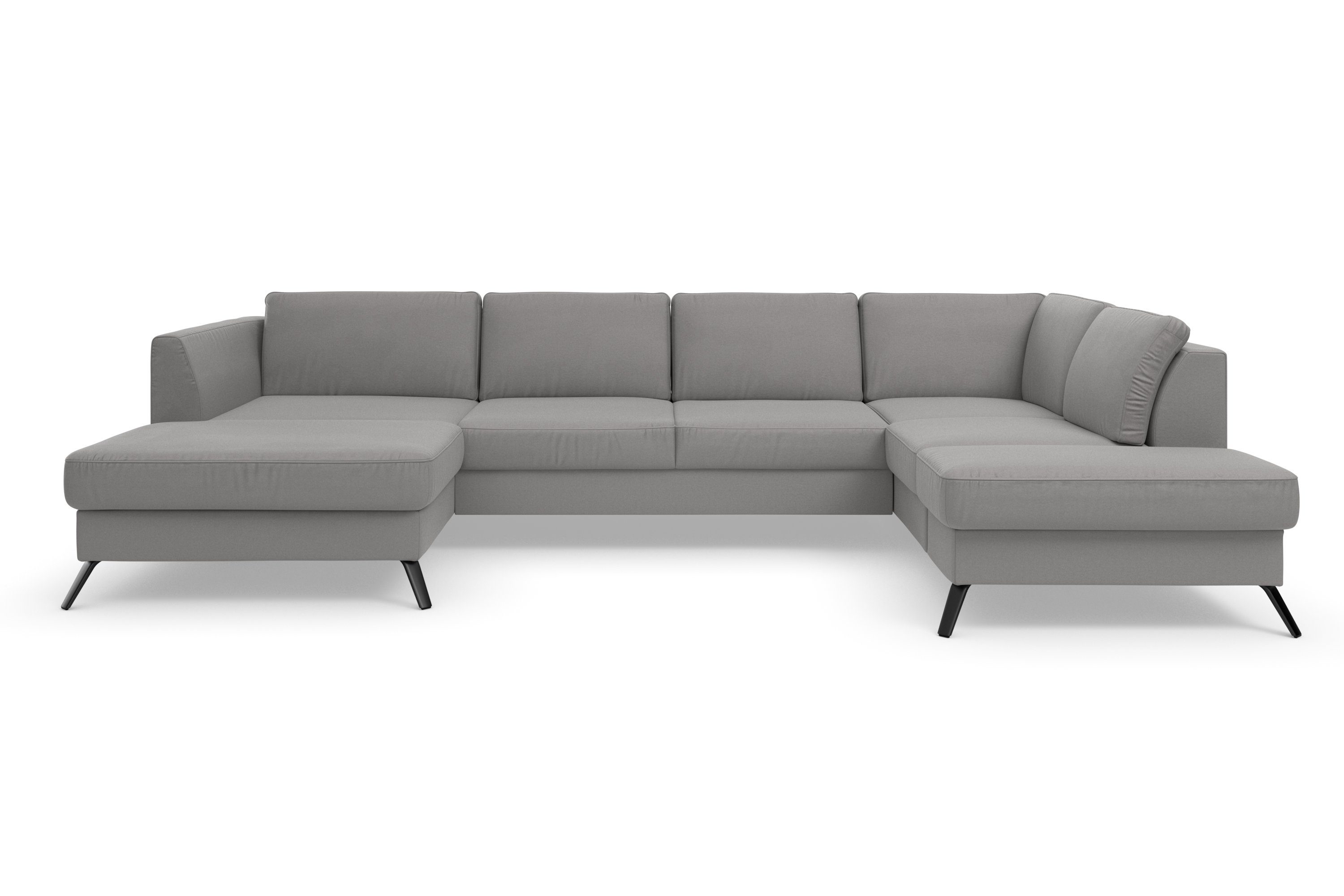 sit&more Zithoek Olsen U-vorm inclusief zitdiepteverstelling, naar keuze met slaapfunctie, 15 cm hoog