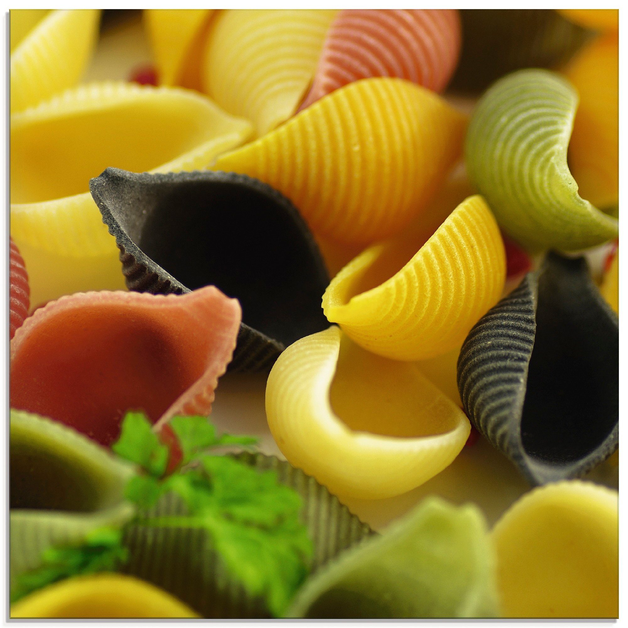 Artland Print op glas Veelkleurige pasta (1 stuk)