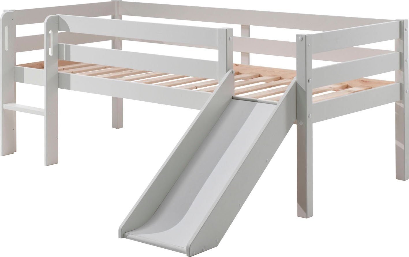 Vipack Speelbed Vipack Pino Laag speelbed met LF 90x 200 cm, uitvoering wit of grijs gelakt