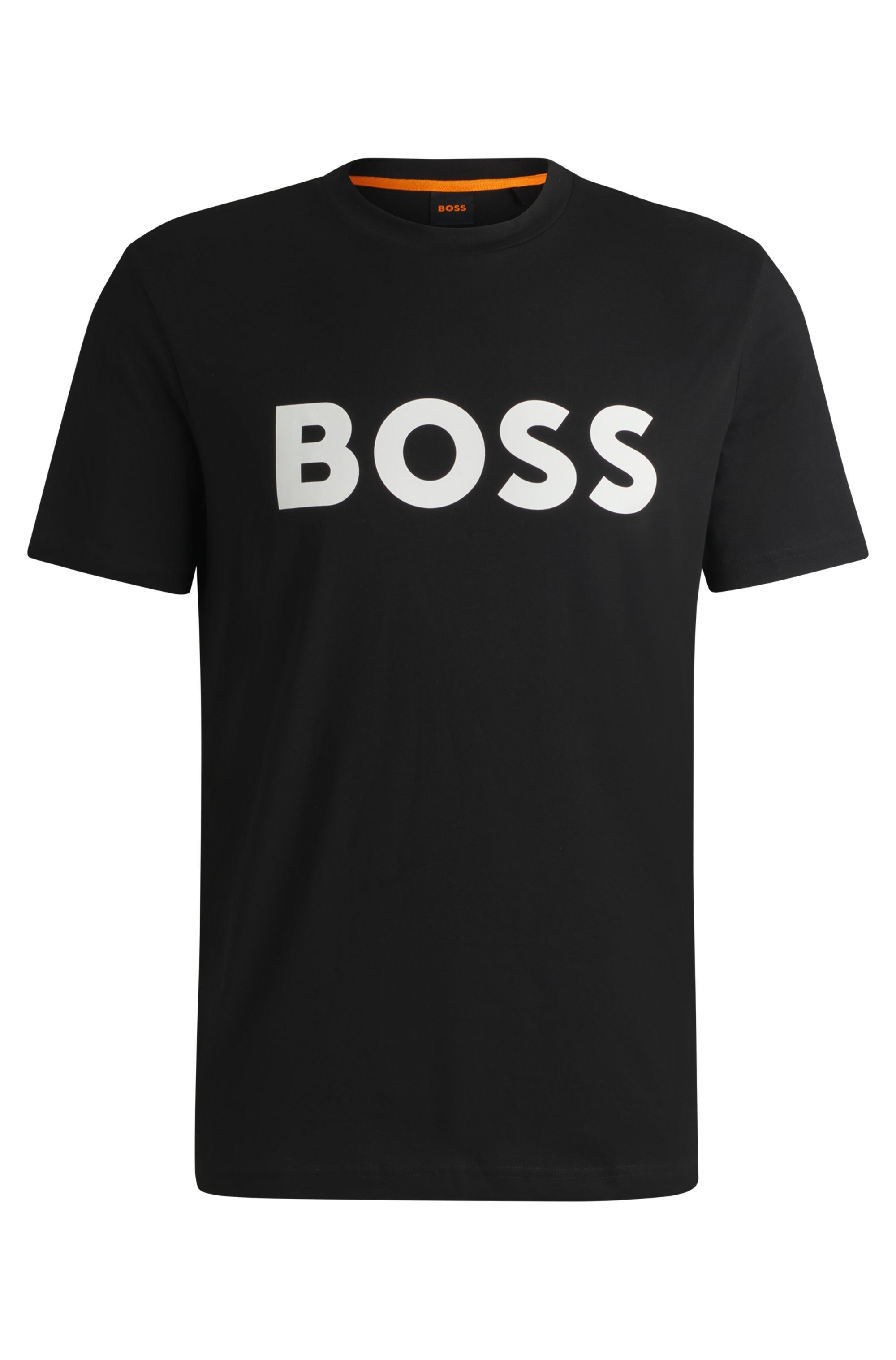 Boss Orange T-shirt Thinking met logoprint (1-delig)