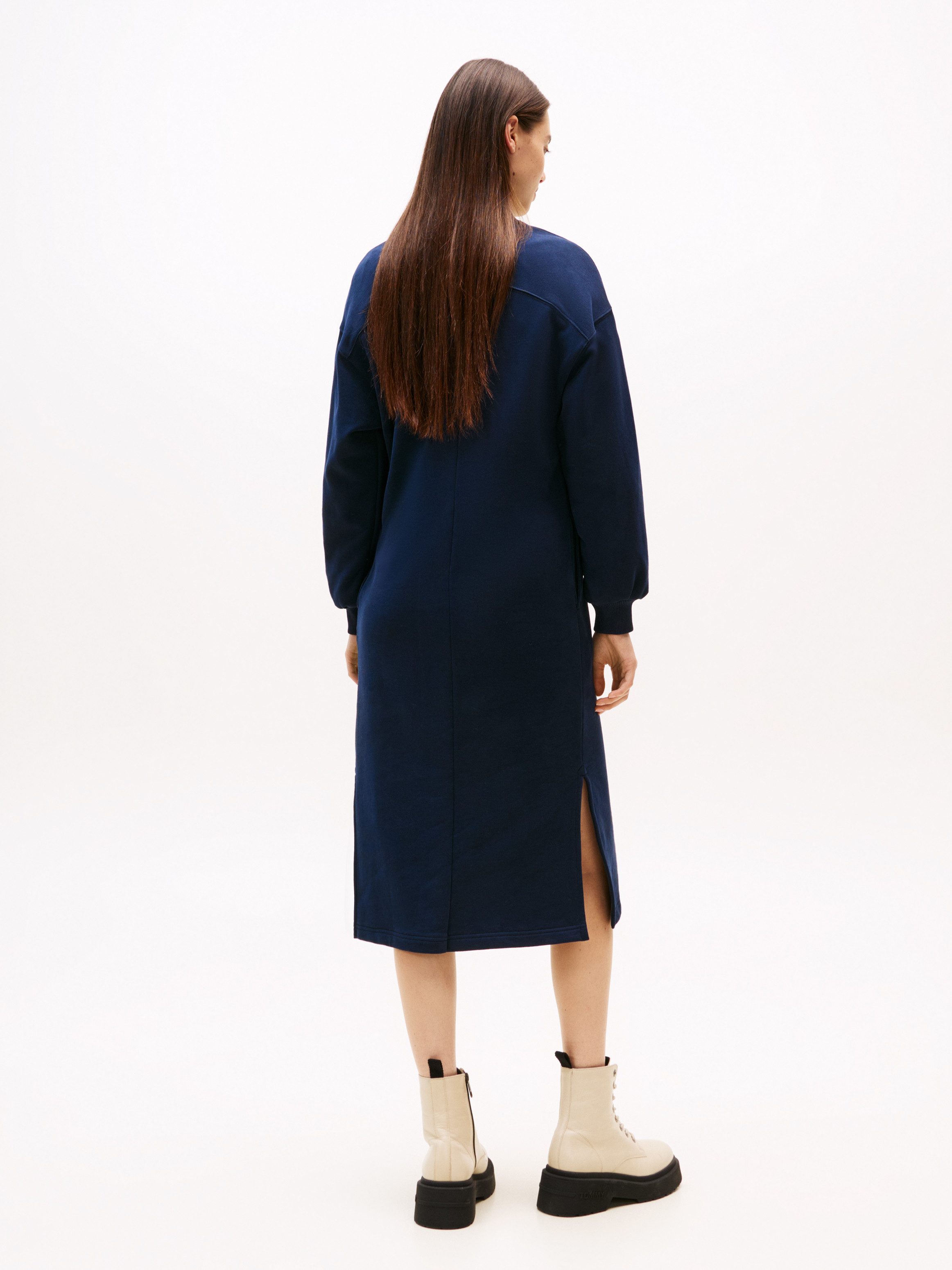 TOMMY JEANS Sweatjurk TJW BADGE SWEAT MIDI DRESS