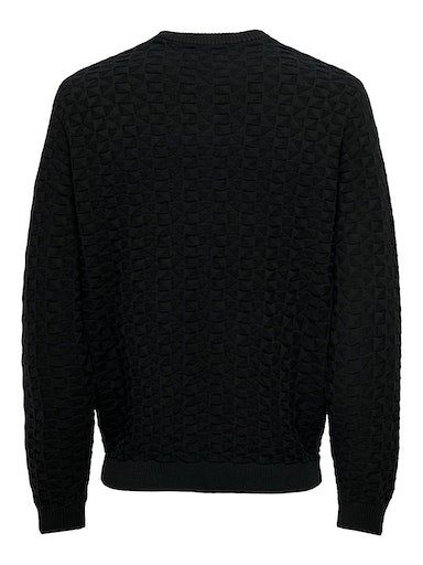 ONLY & SONS Trui met ronde hals ONSKALLE REG 12 STRUC CREW KNIT NOOS