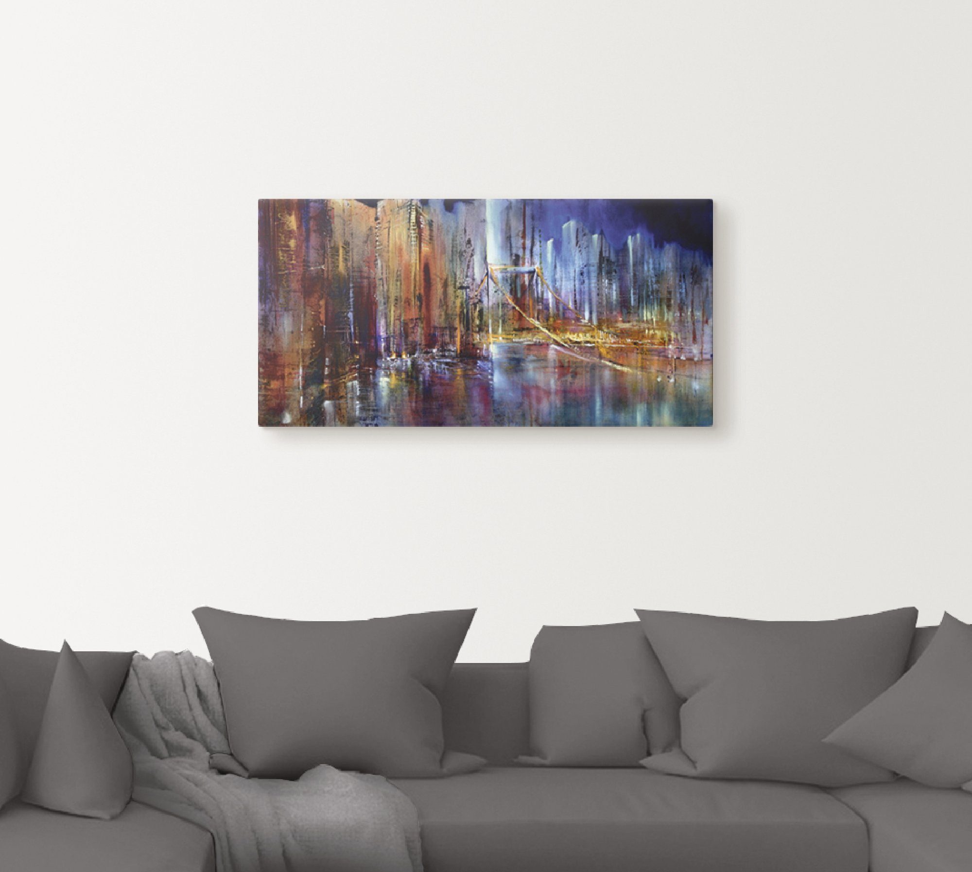 Artland Artprint Stadsbeeld I als artprint van aluminium, artprint op linnen, muursticker, verschillende maten