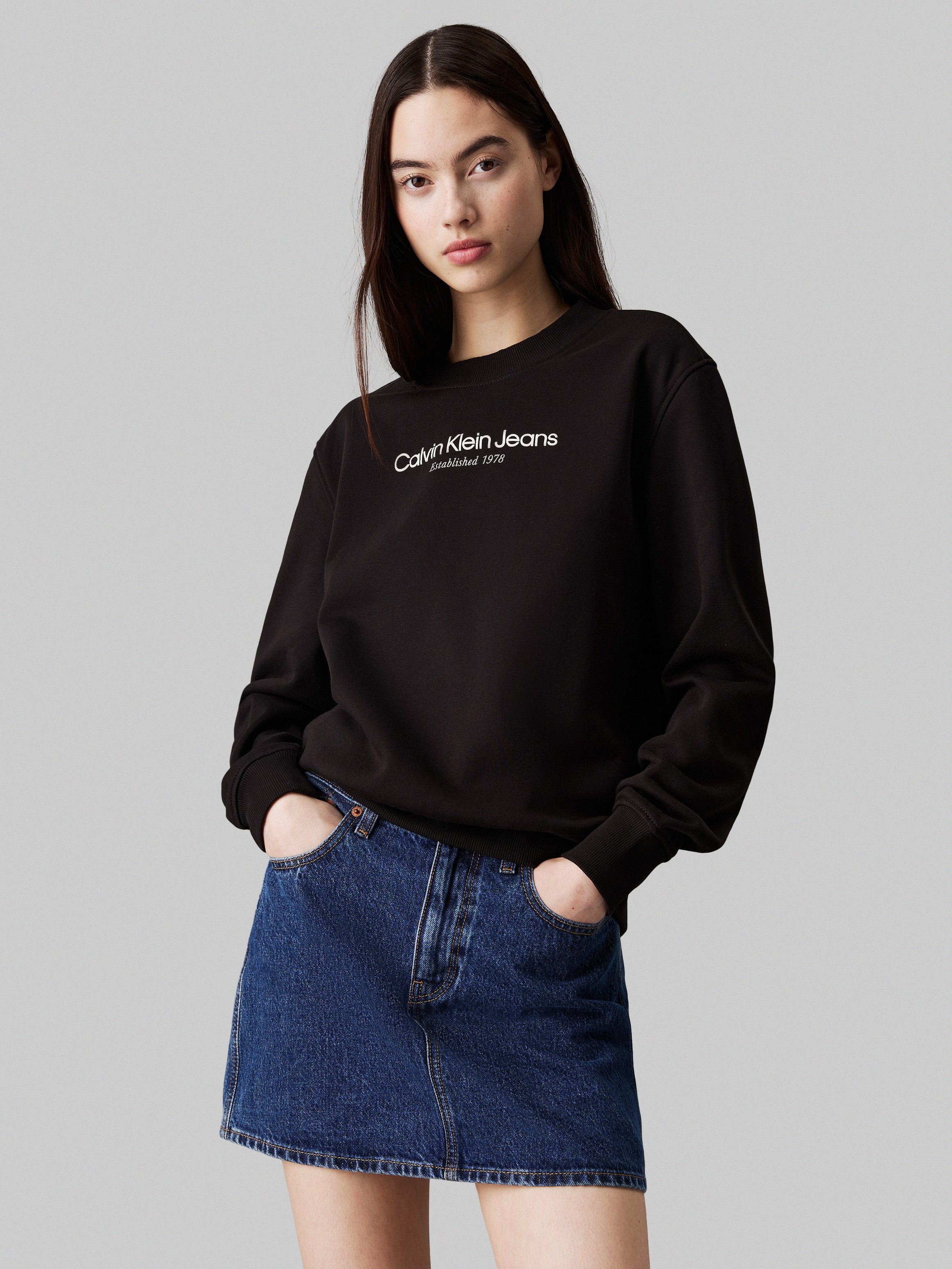 Calvin Klein Sweatshirt INSTITUTIONAL GRAPHIC REG CN