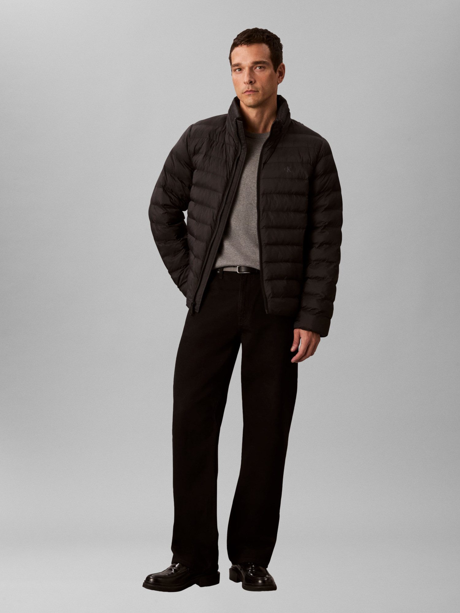 Calvin Klein Gewatteerde jas LS NYLN MD WT HDD F