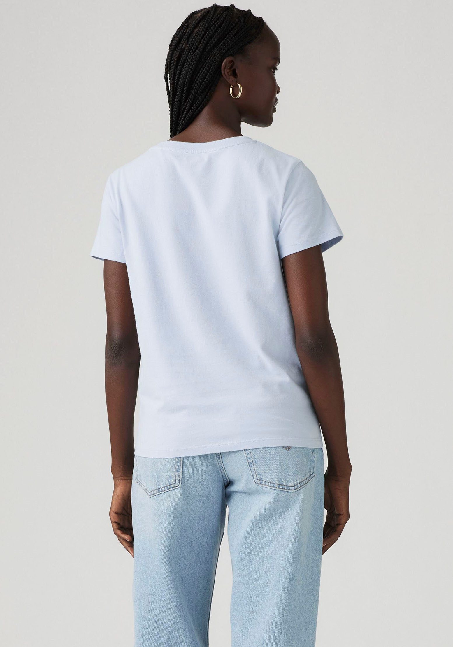 Levi's® Shirt met V-hals Perfect Tee met klein batwing-logo