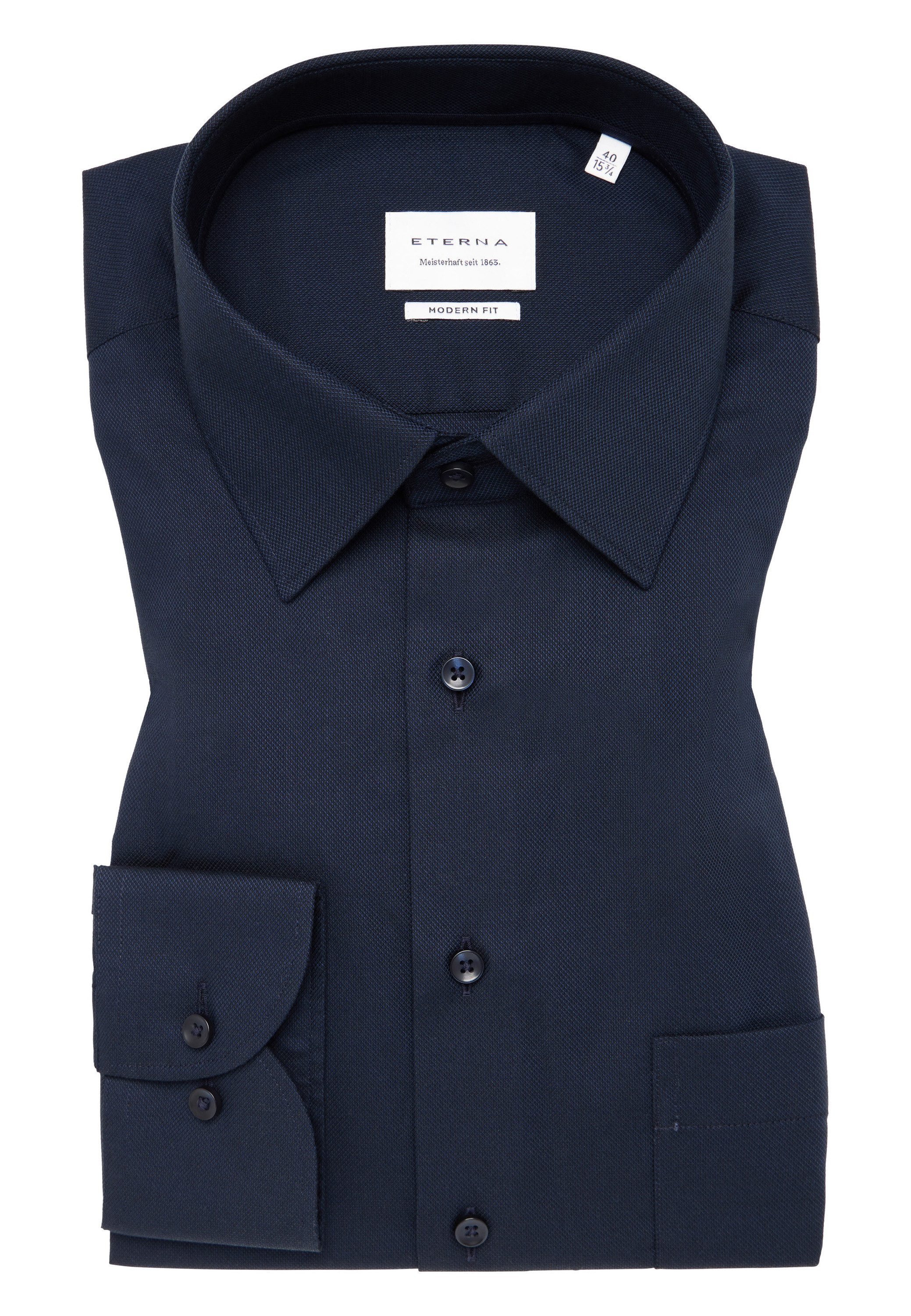 Eterna Overhemd met lange mouwen MODERN FIT NON IRON (strijkvrij)