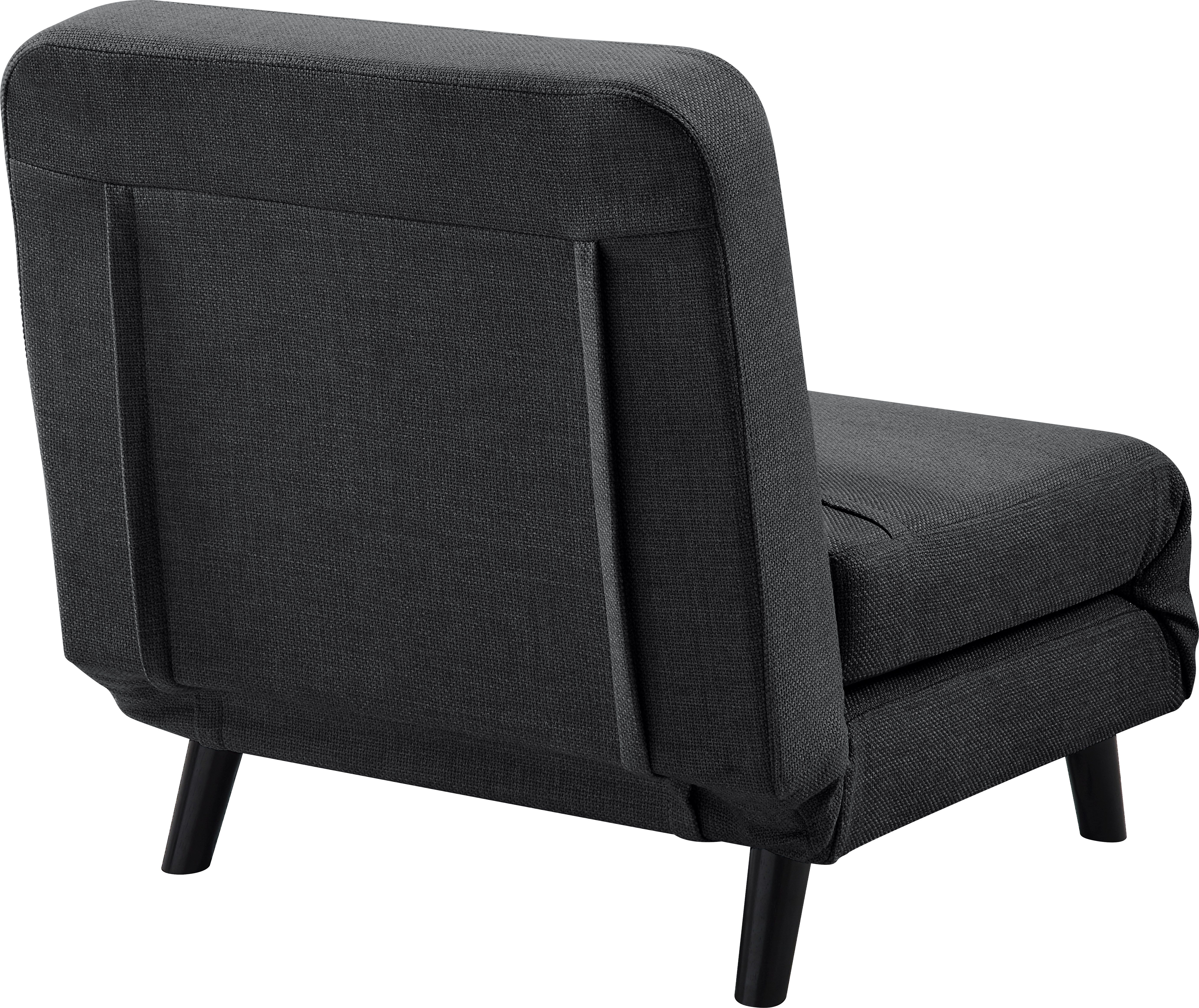 ATLANTIC home collection Fauteuil Robby incl. bedfunctie, meerdere verstelbaar, structuurstof