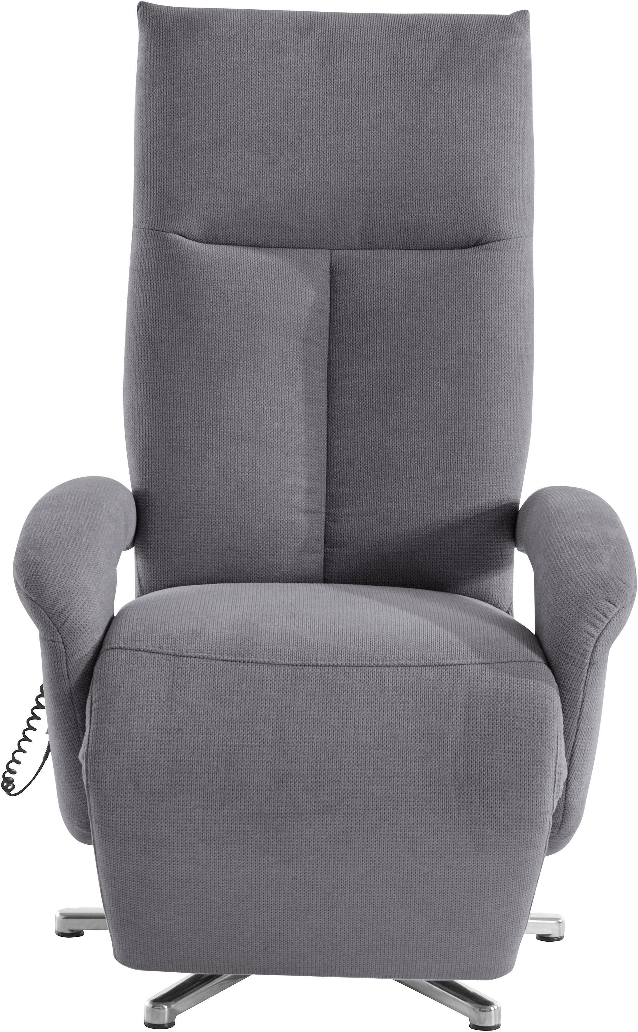 sit&more Relaxfauteuil Tycoon met verstelbare hoofdsteun en 360° draaifunctie keuze tussen handmatige of elektrische functie, ook met accu (draadloos)