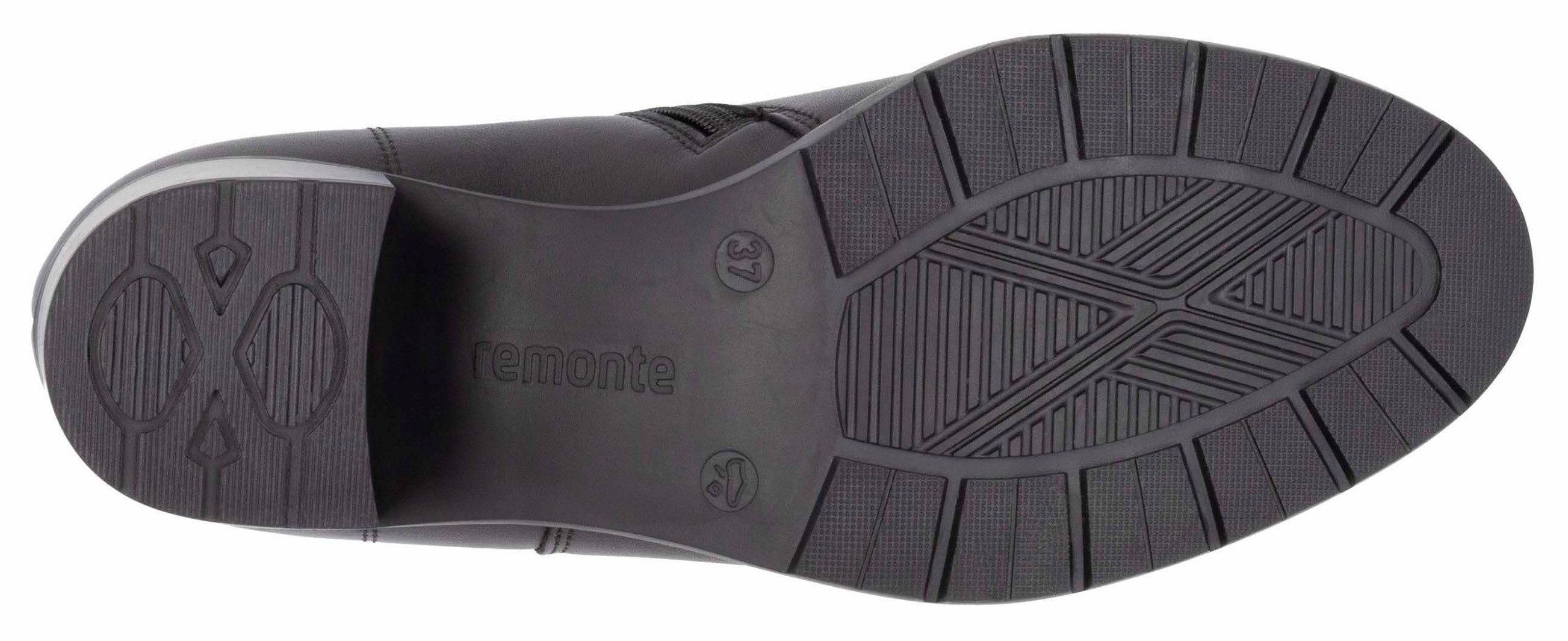 Remonte Laarsjes blokhak, herfstmode, business schoen met binnenrits