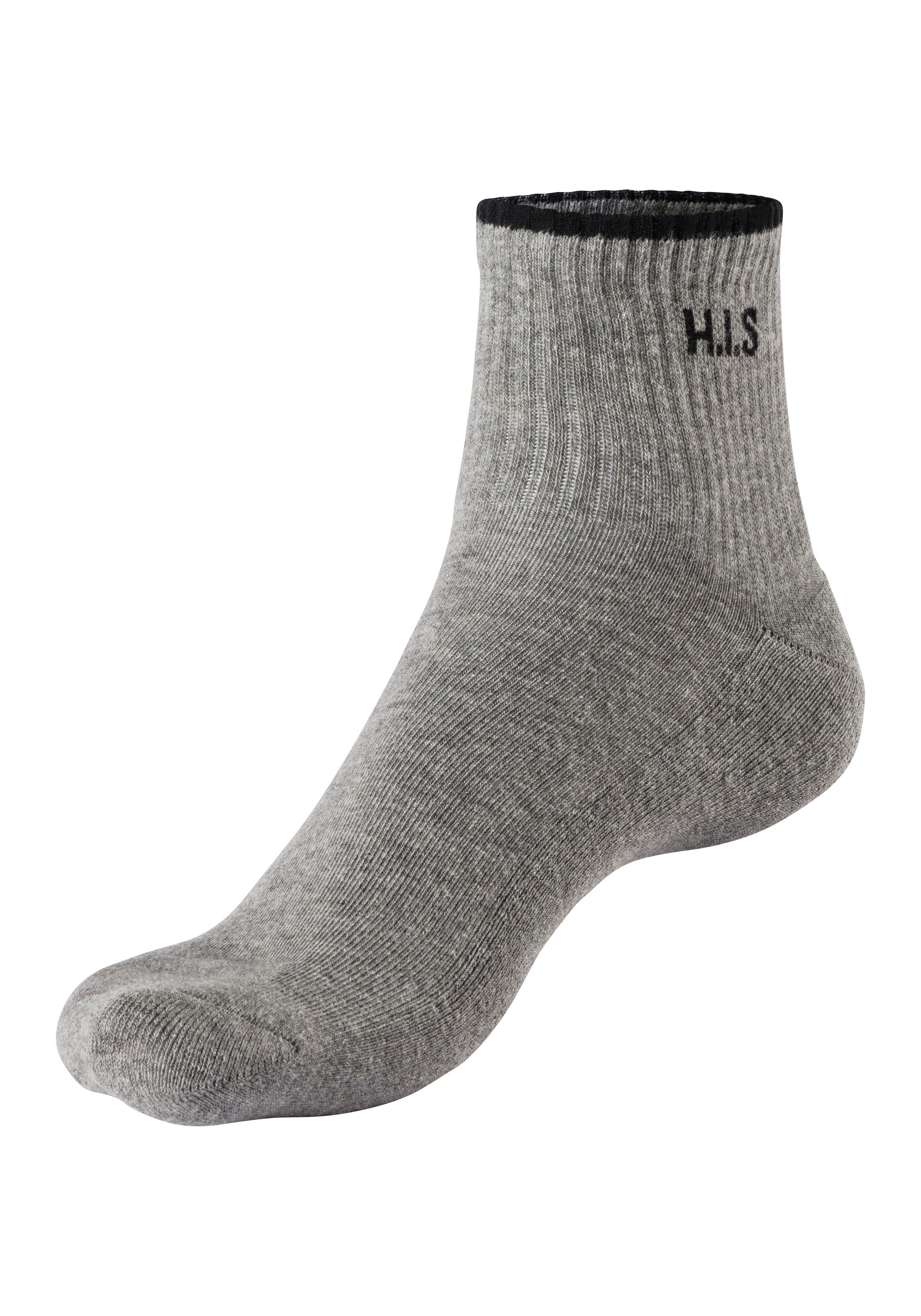 H.I.S Sportsokken Korte sokken met frotté & versterkte belastingzones (set, 6 paar)