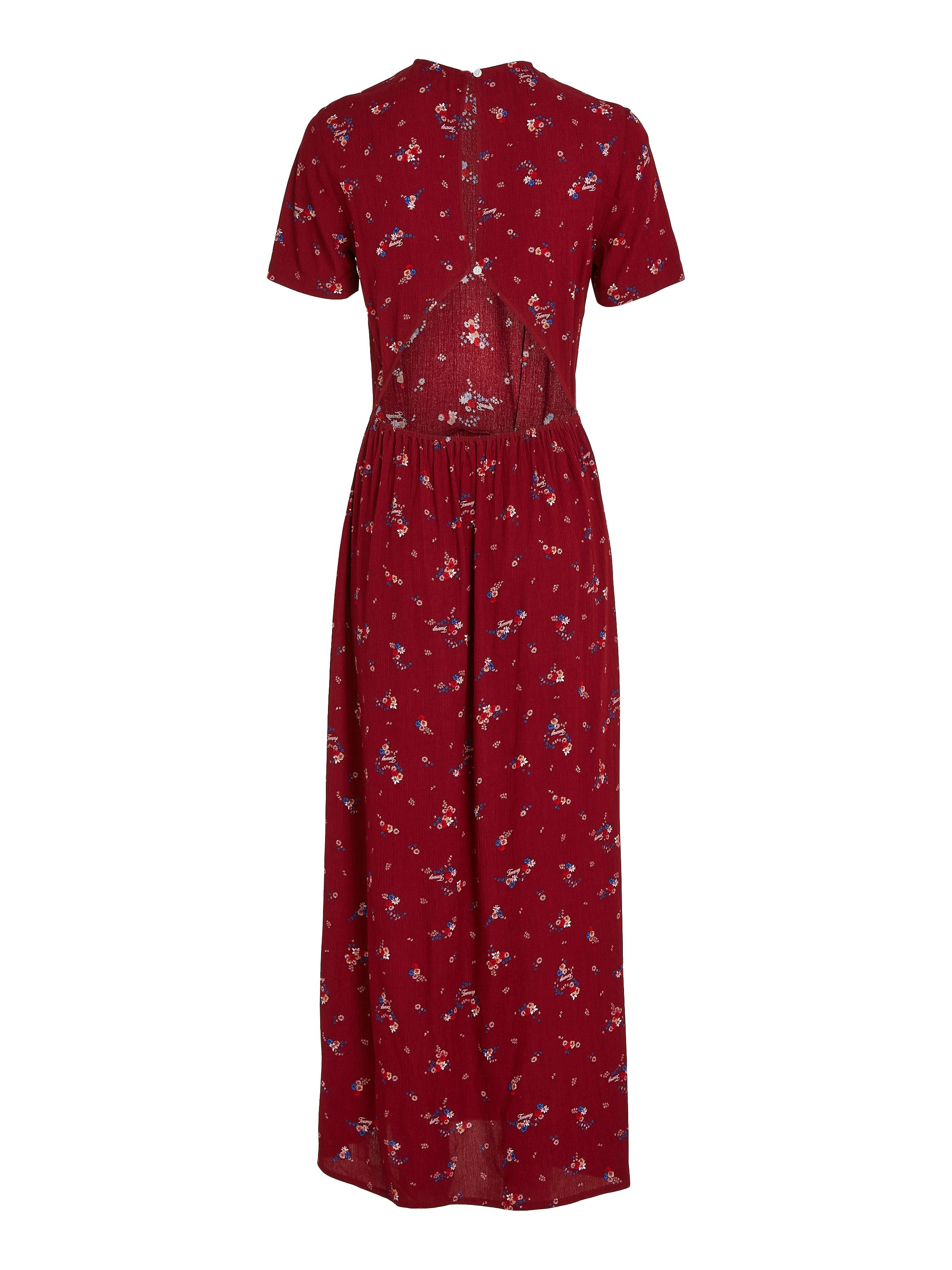 TOMMY JEANS Blousejurk TJW FLORAL MIDI DRESS