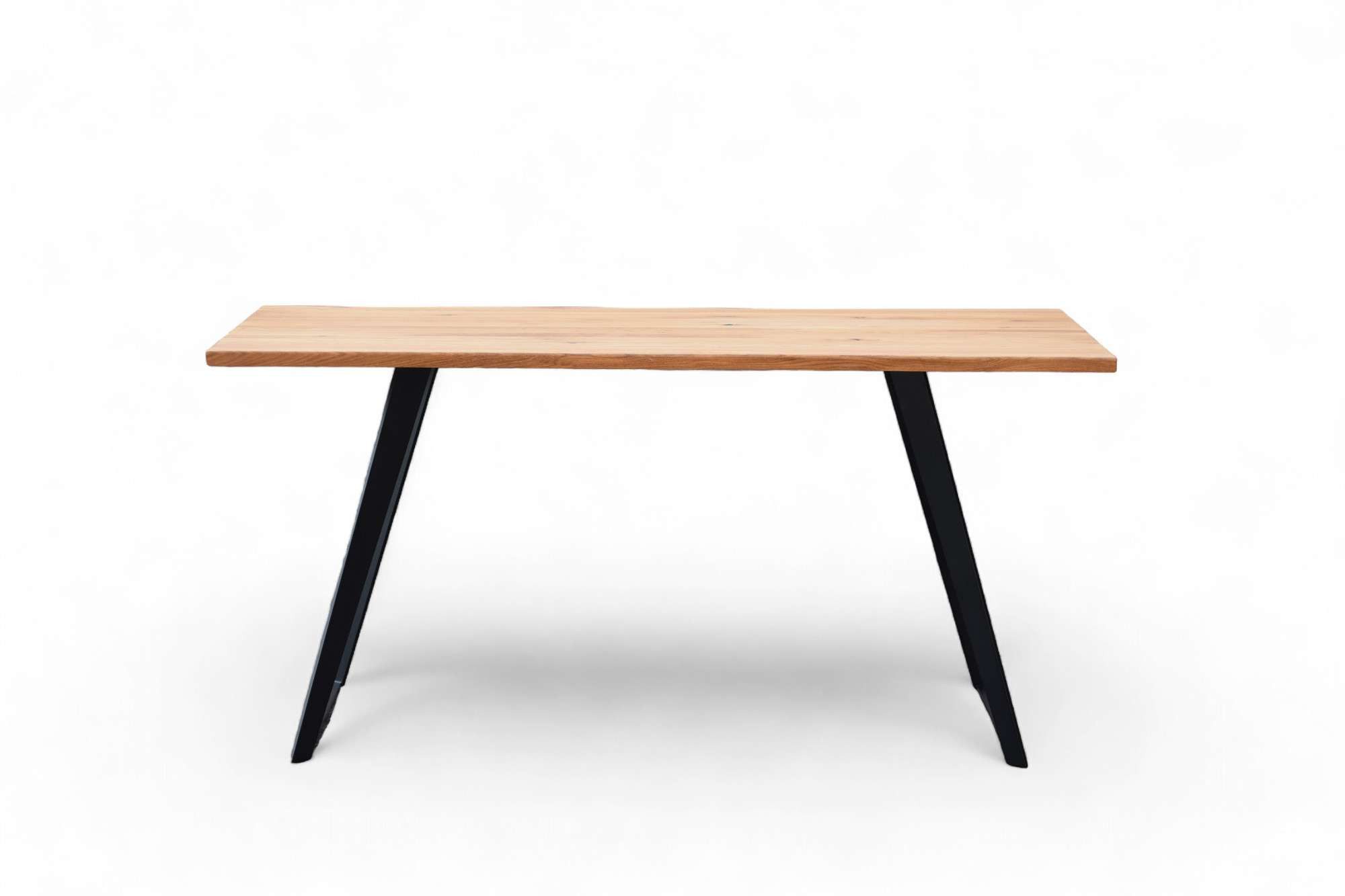 Home affaire Eettafel Talwiese keukentafel, U-vorm metalen frame, massief gewild eikenhout, geolied