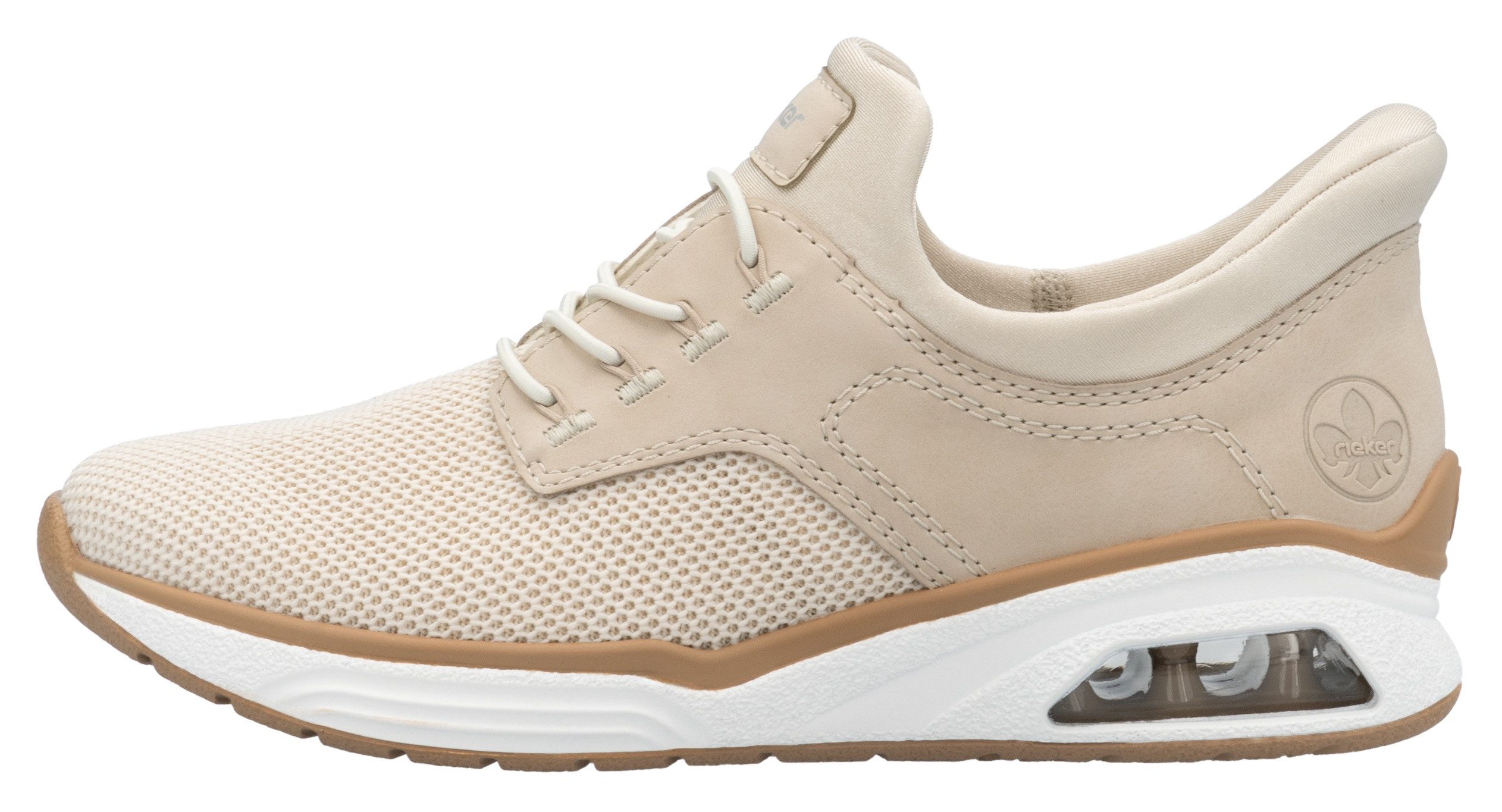 Rieker Slip-on sneakers Ready2GO , vrijetijdssneaker, lage schoen, instapschoen, elastische band, elastische instap