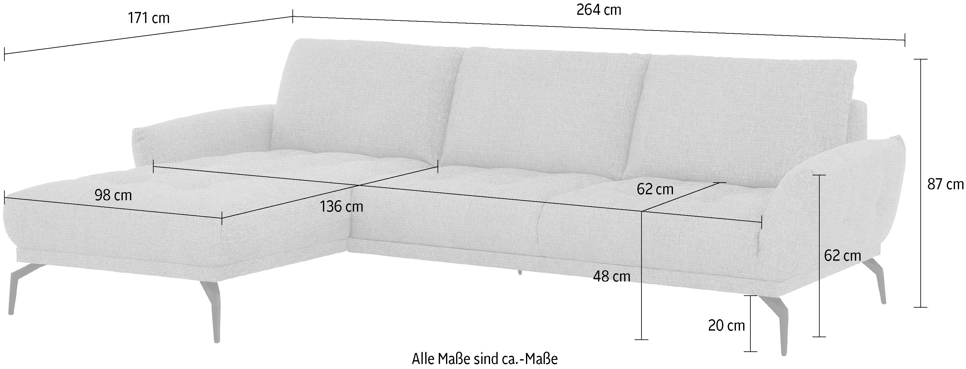 exxpo - sofa fashion Hoekbank NICEA eersteklas zitcomfort In hoogwaardige afwerking en ergonomische zithouding