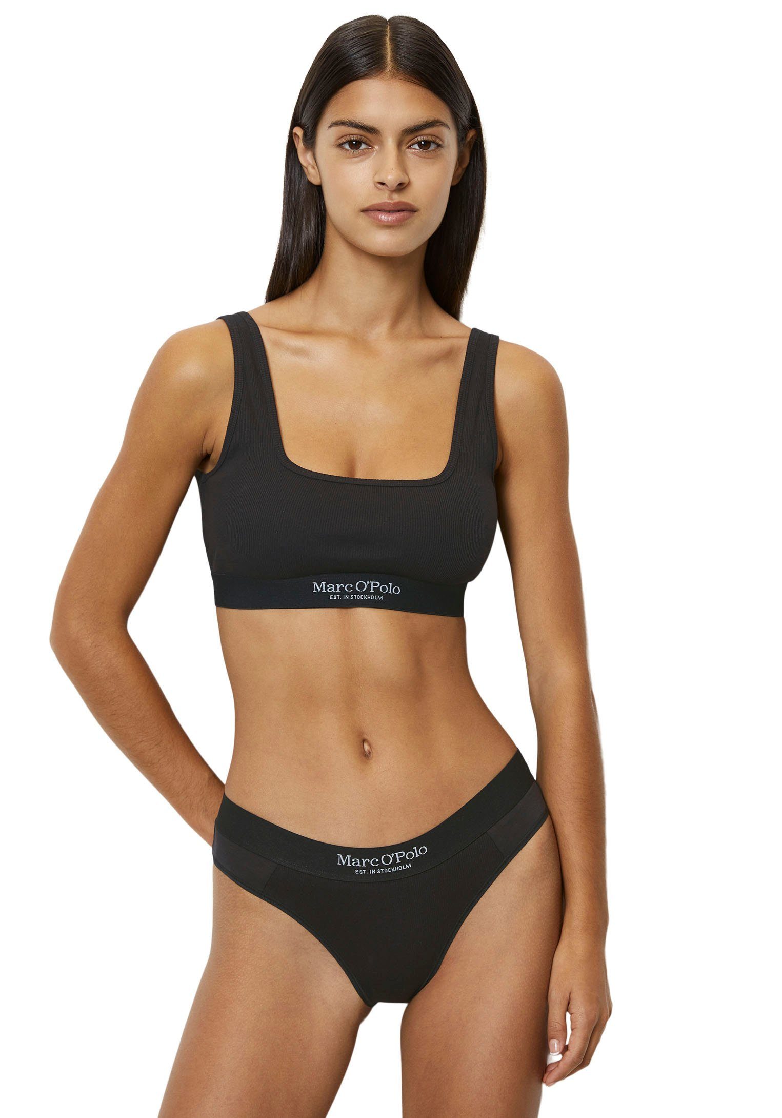 Marc O'Polo Slip Iconic rib geweven met fijn geribbeld, elastisch band (set, 2 stuks)