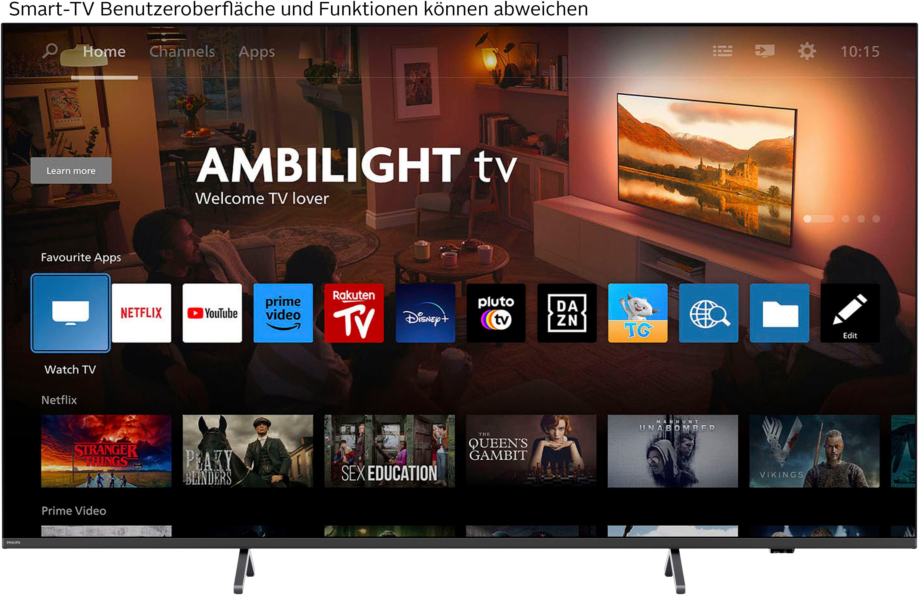 Philips Led-TV, 189 cm / 75", 4K Ultra HD, Smart TV