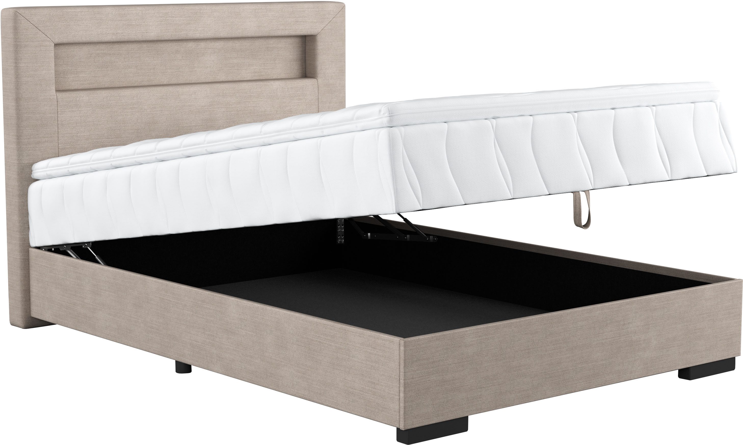 COTTA Boxspring Kelly uitgerust met led-licht, incl. bedlade