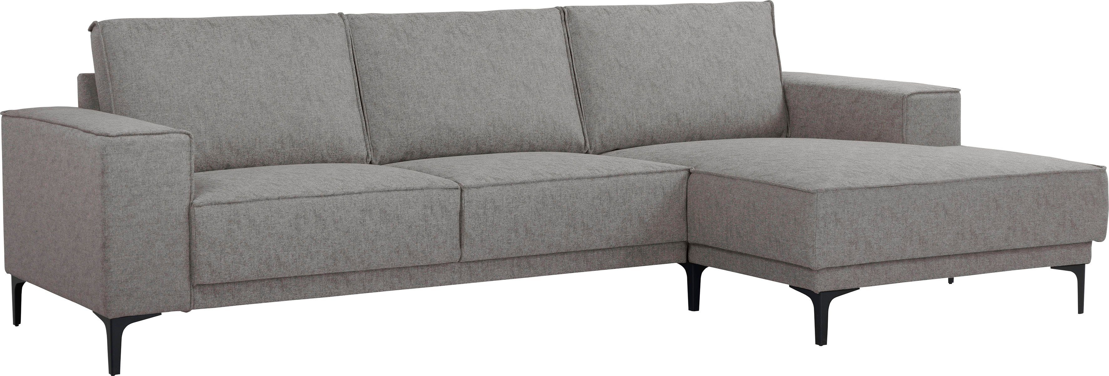 Places of Style Hoekbank Oland, structuur, platweefsel, luxe microvezel, bouclé