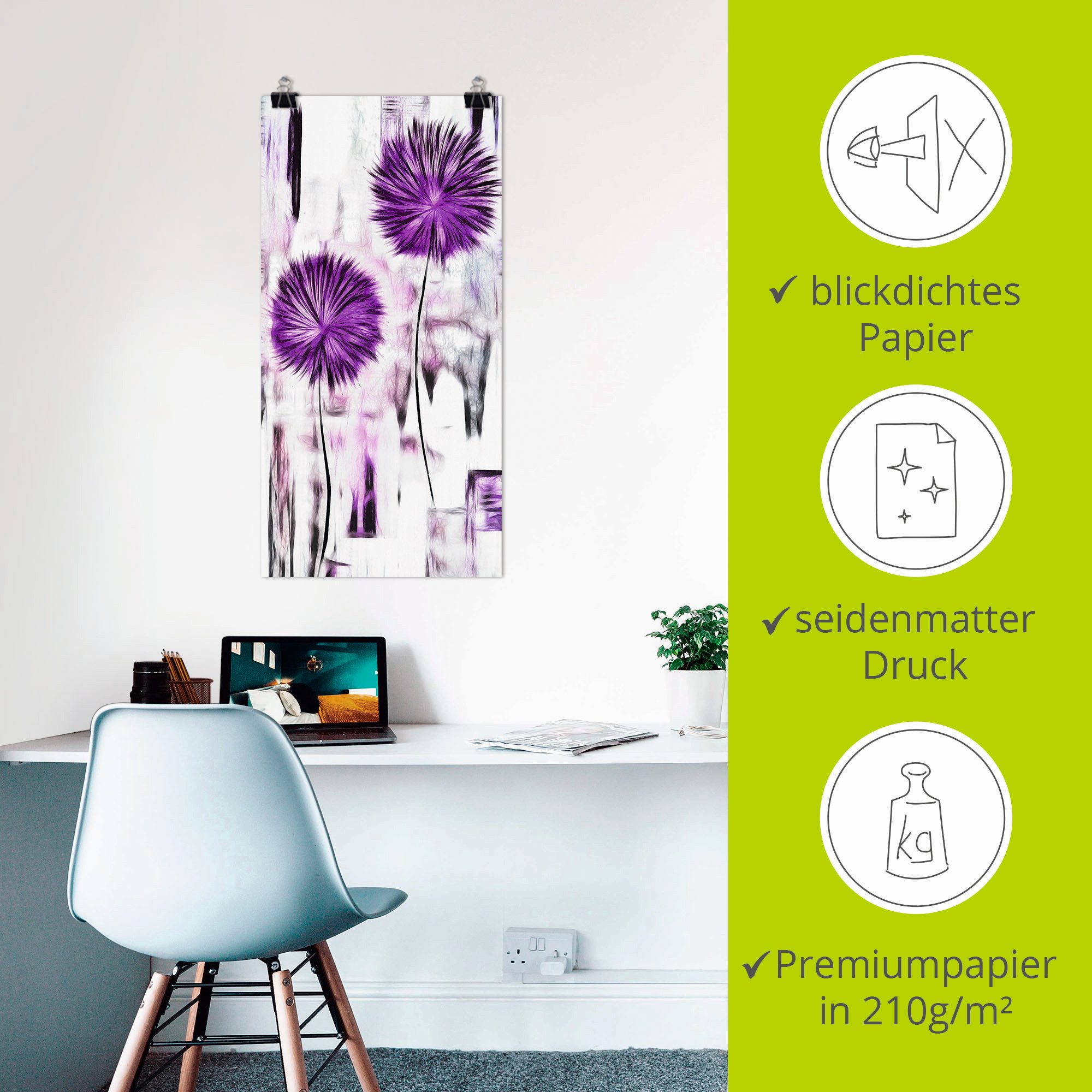 Artland Artprint Bloemen als artprint van aluminium, artprint op linnen, muursticker of poster in verschillende maten