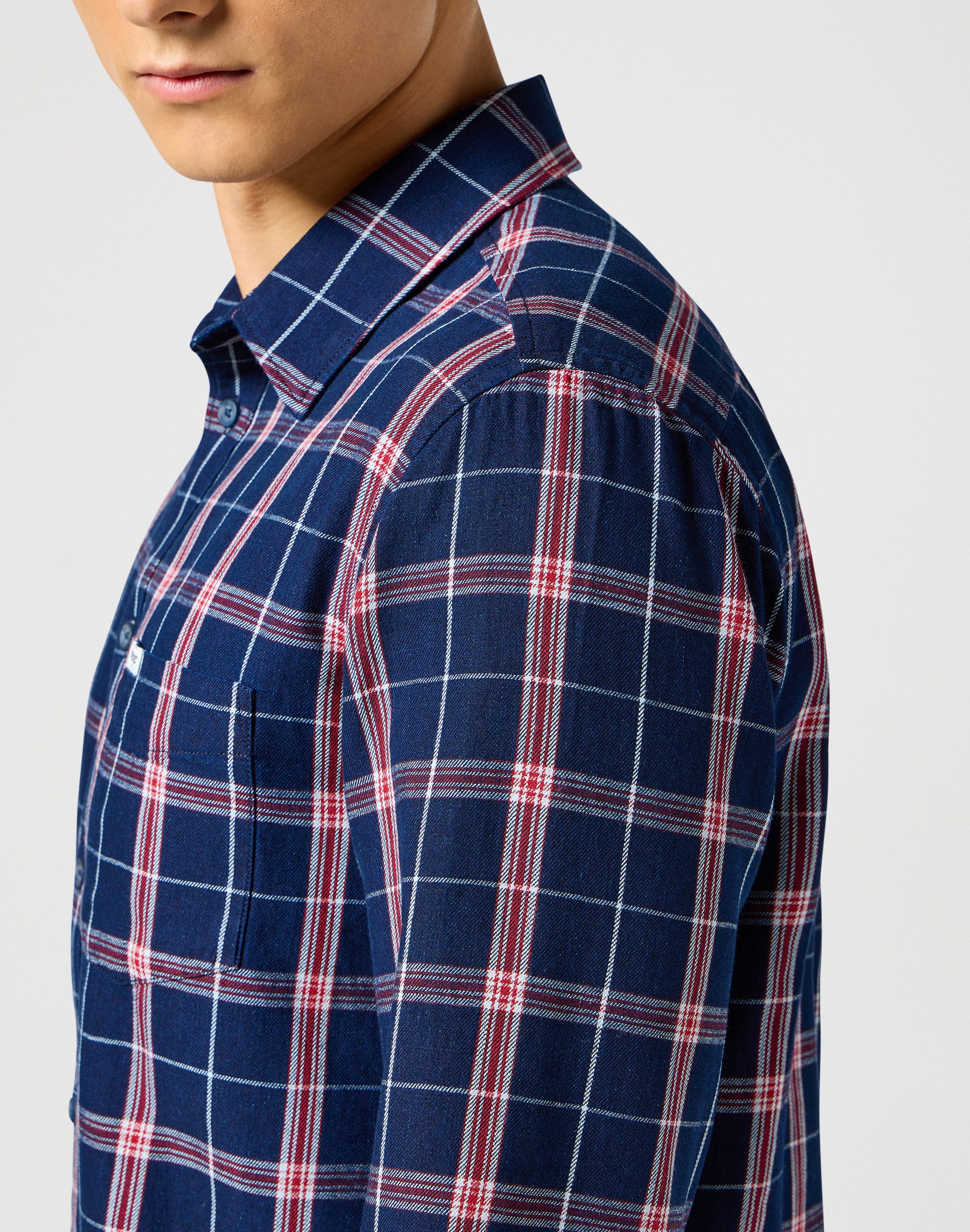 Wrangler Overhemd met lange mouwen 1 PKT SHIRT met geruit patroon