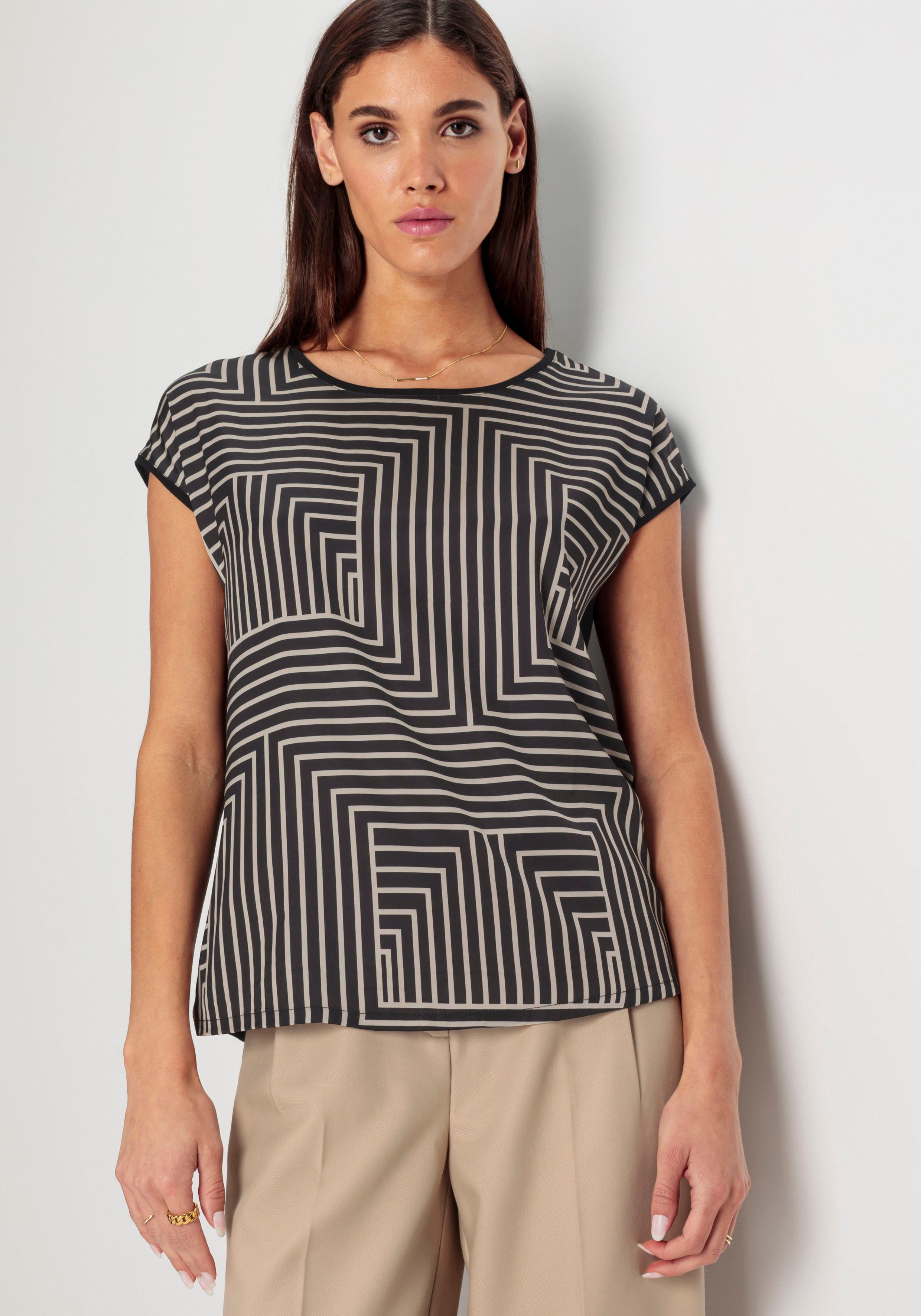 HECHTER PARIS Shirtblouse met mooie all-over print nieuwe collectie